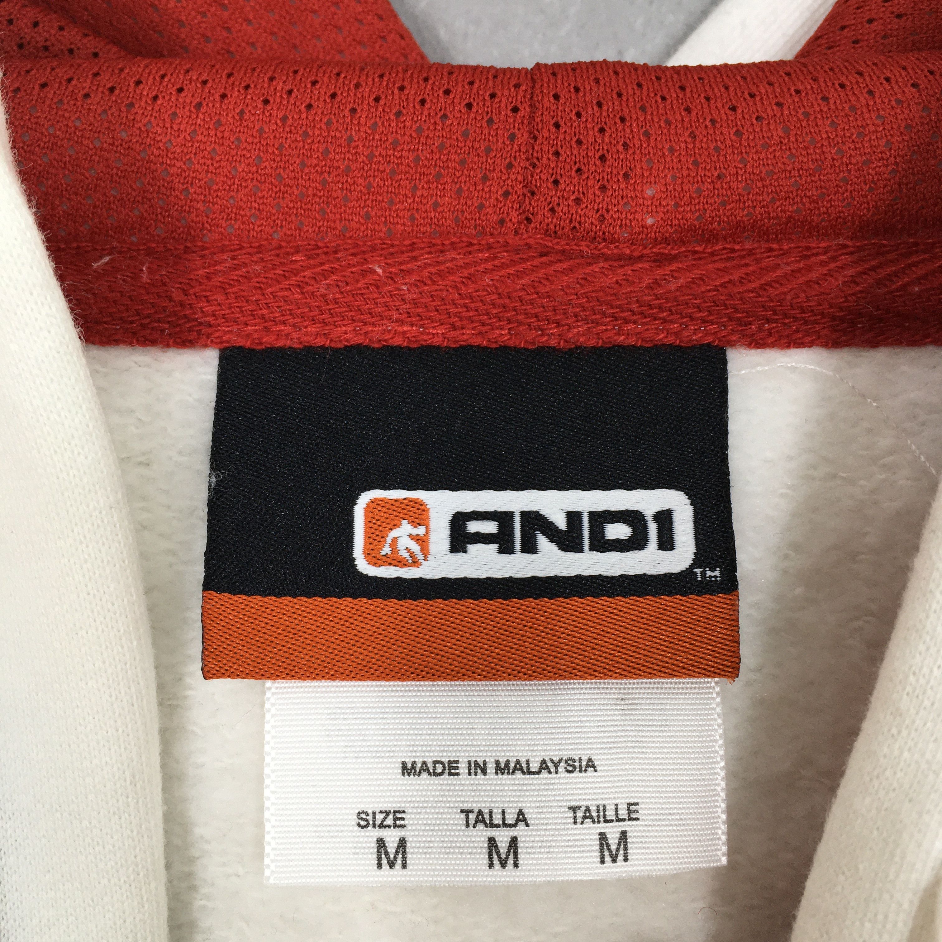 NCAA × Vintage Vintage AND1 Basketball Pullover Hoodies Medium Size US M / EU 48-50 / 2 - 5 Thumbnail