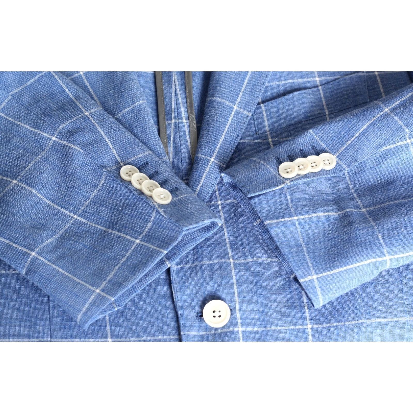 Hugo Boss HUGO BOSS C Huge Slim Fit Linen Blend Blazer Jacket Men Size 50 US 40R MJ6553 Size 50R - 5 Thumbnail
