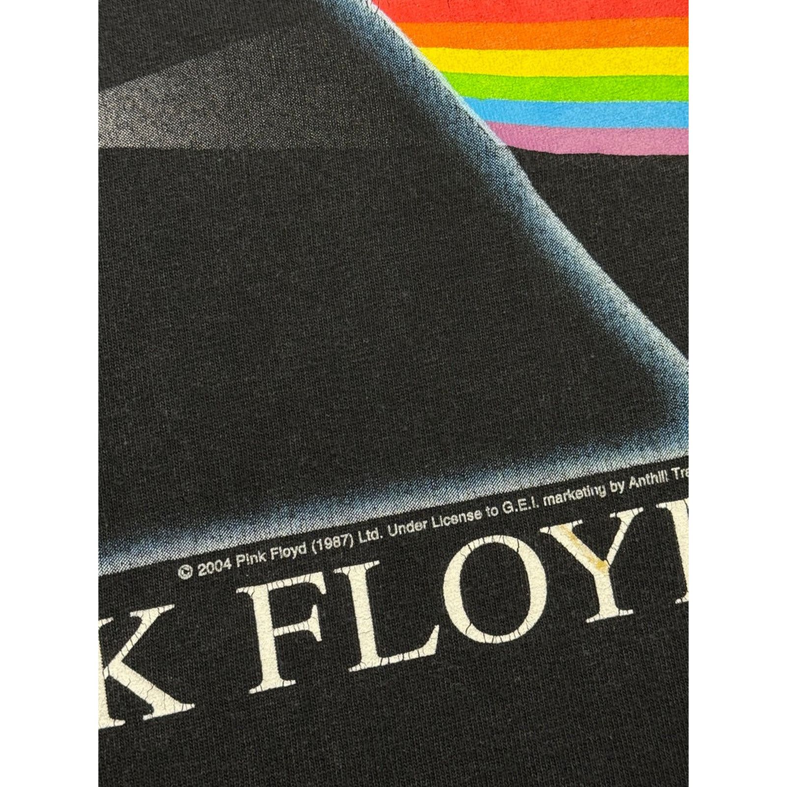 Vintage Vintage 2004 Pink Floyd Dark Side Of The Moon Rock L Y2K Size US L / EU 52-54 / 3 - 4 Thumbnail