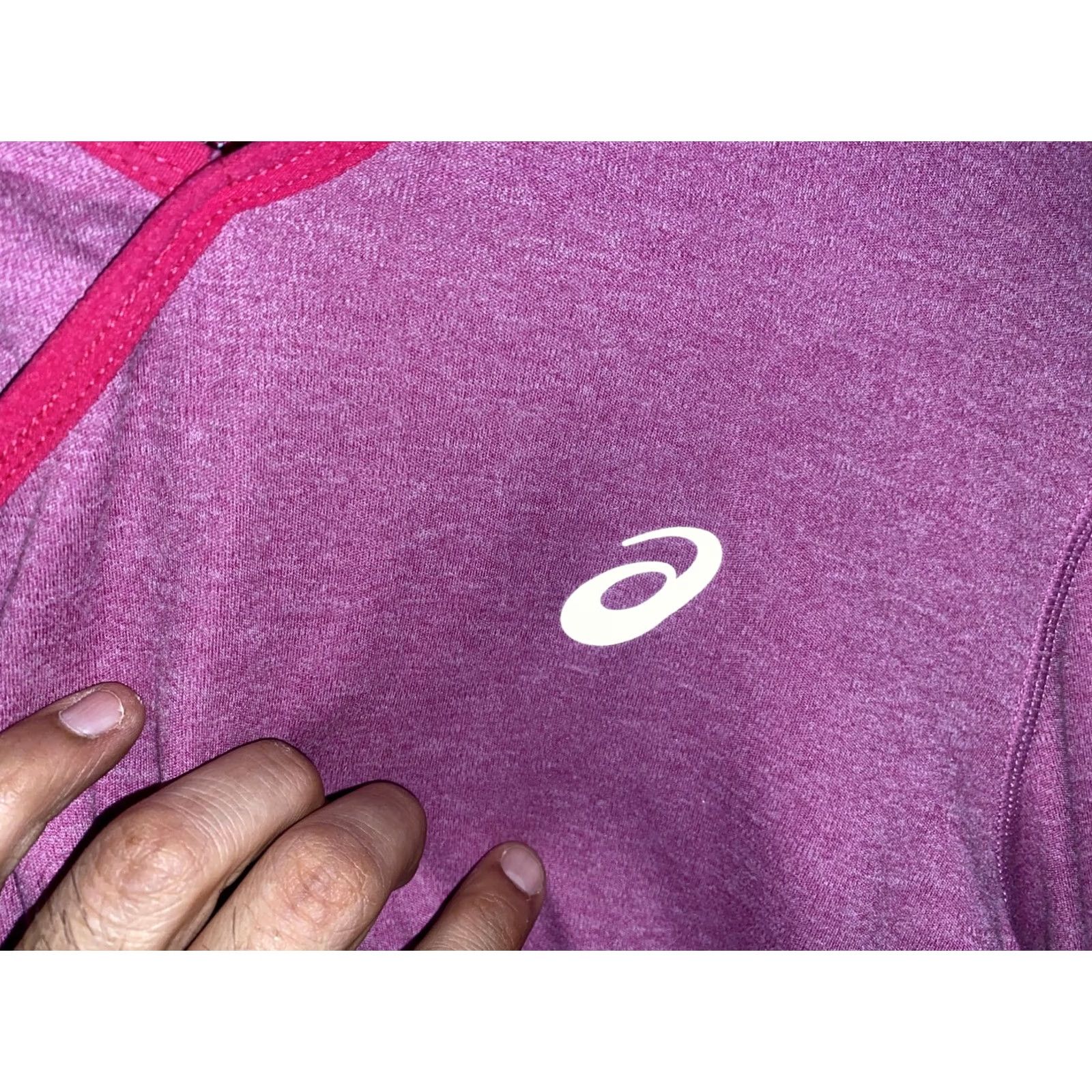 Asics VINTAGE ASICS PR HOODY Womens Pullover Long Sleeve Hooded Running Shirt Medium Pink Size M / US 6-8 / IT 42-44 - 3 Thumbnail