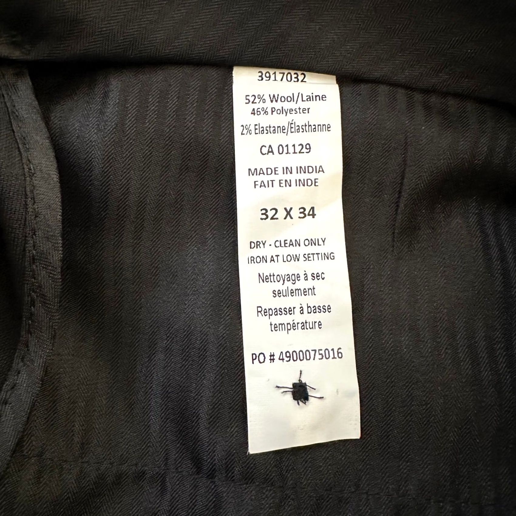 Calvin Klein Calvin Klein Jerry Slim Fit Black Wool Blend Dress Pants 32x34 NWT JRREP Size US 32 / EU 48 - 7 Thumbnail