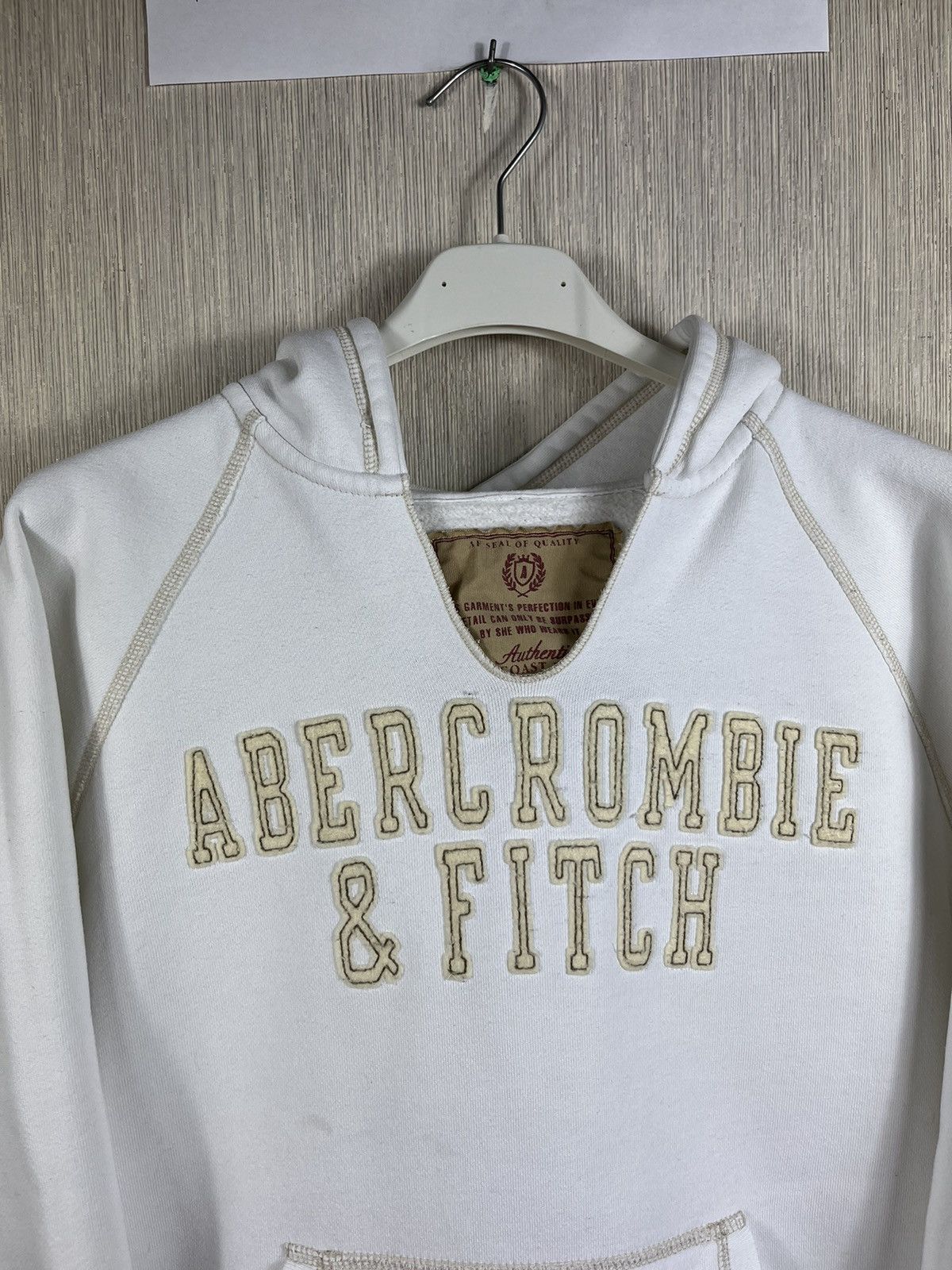If Six Was Nine × Le Grande Bleu (L.G.B.) × Vintage Vintage Abercrombie & Fitch cut neck distressed hoodie y2k Size M / US 6-8 / IT 42-44 - 4 Thumbnail