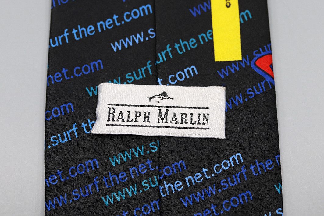 Ralph Marlin 1999 Ralph Marlin “Surf the Net” Novelty Necktie Size ONE SIZE - 3 Thumbnail