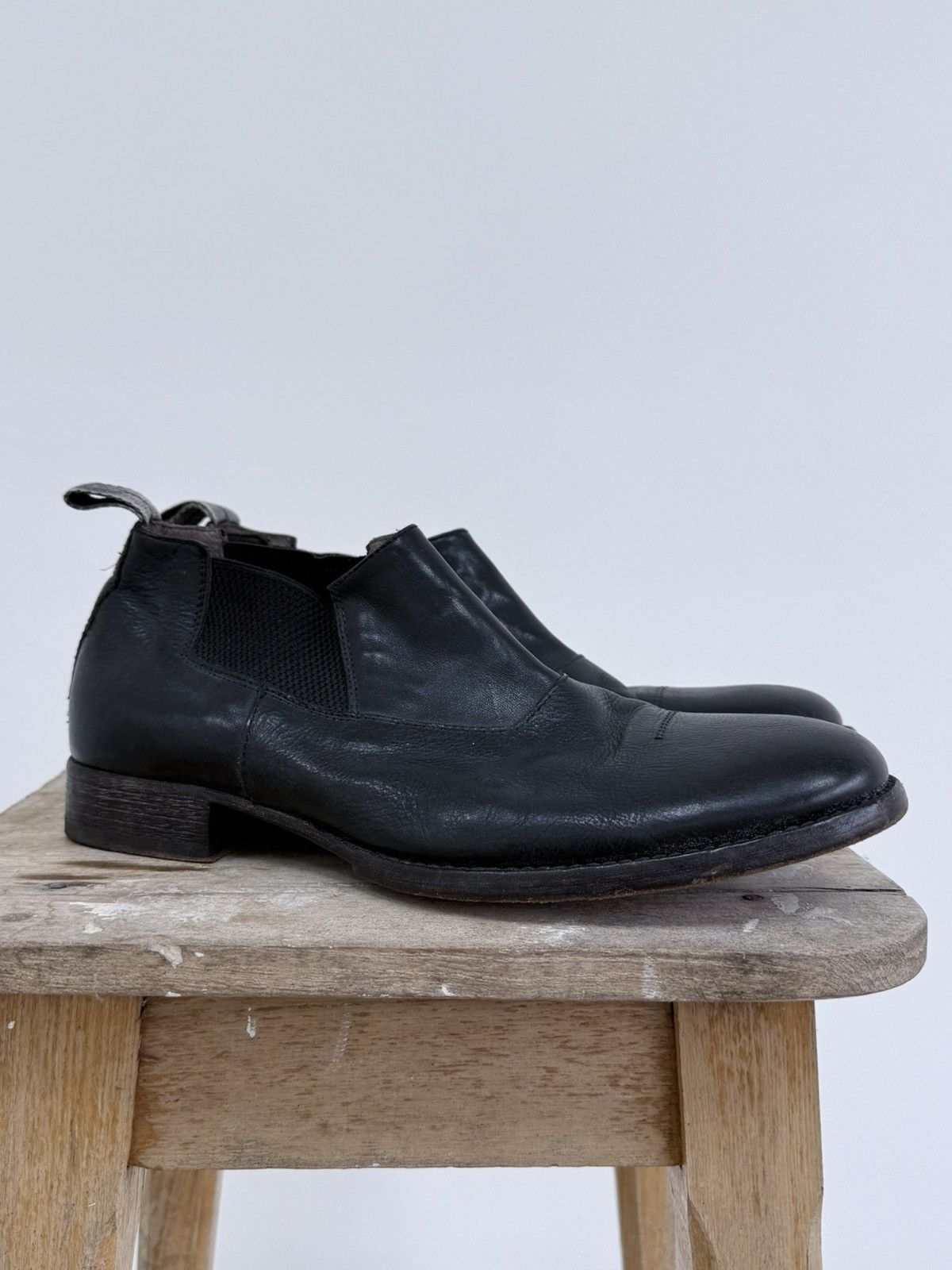 MoMA Avant Garde MoMa Guidi Style Distressed Leather Shoes Size US 7.5 / EU 40-41 - 2 Thumbnail