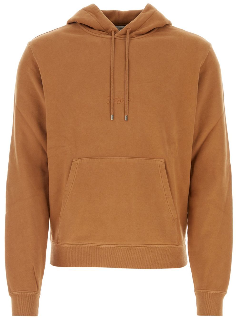 Saint Laurent Paris o1bcso1str1224 Logo Embroidered Hoodie in Light Orange Size US L / EU 52-54 / 3 - 1 Thumbnail