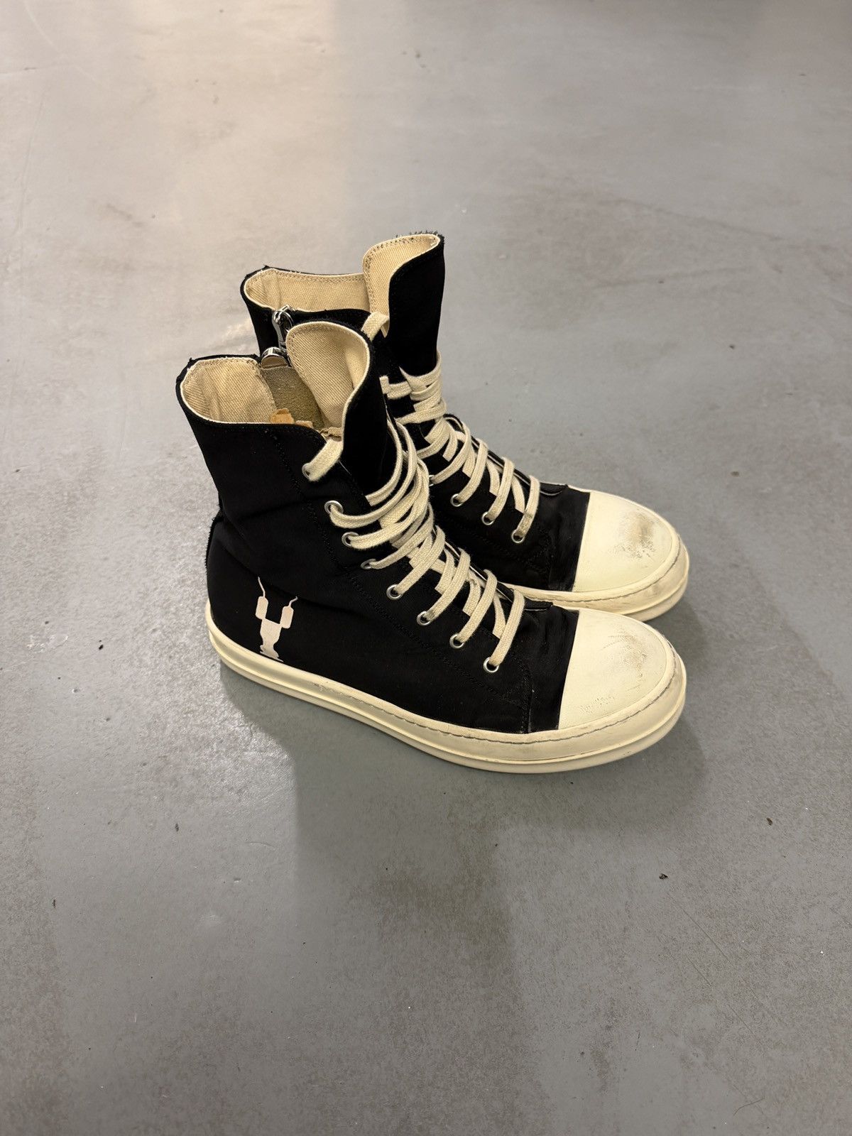 Rick Owens Drkshdw High Top Ramones Sneakers
