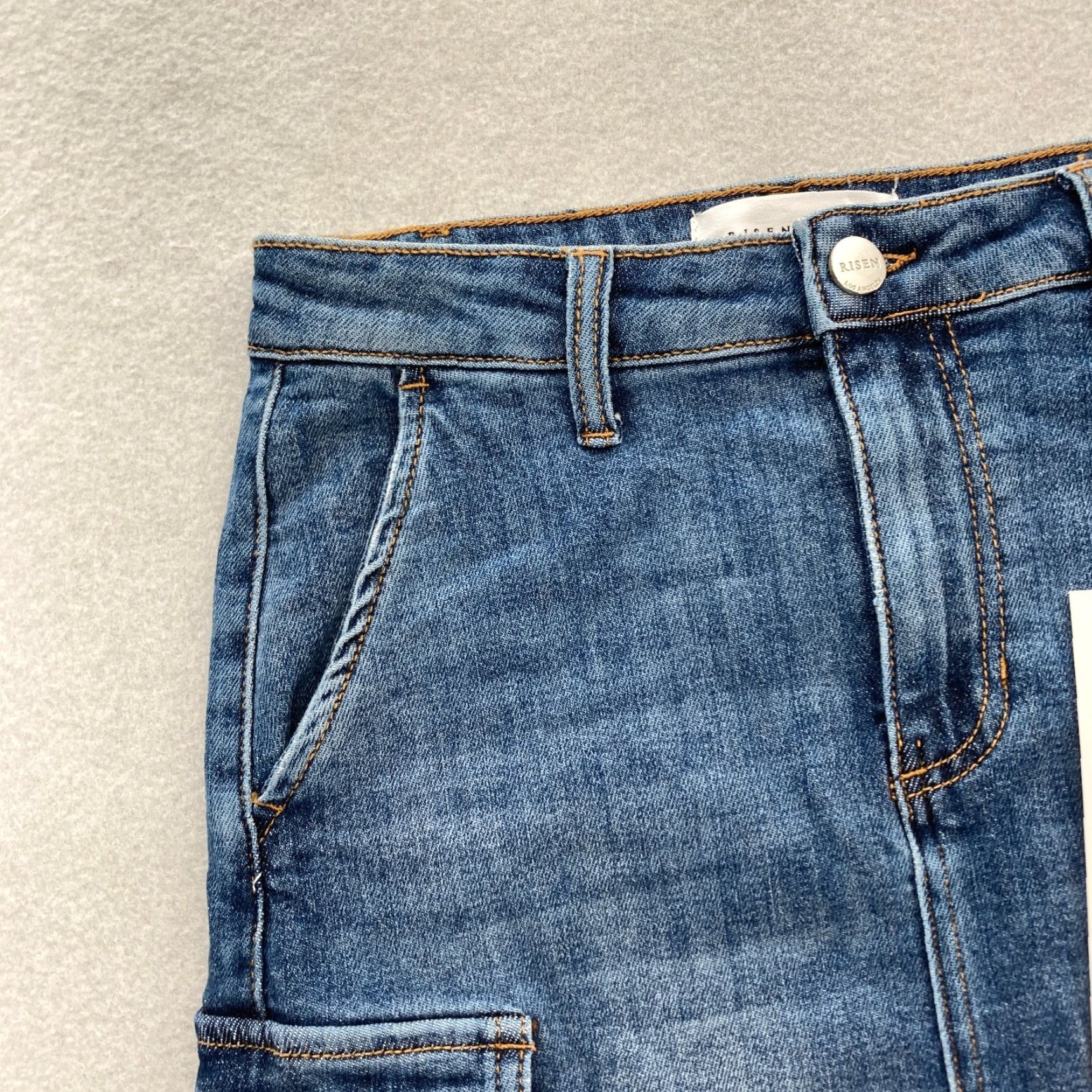 Denime Risen Jeans Los Angeles Denim Pencil Skirt Women's Small Blue Cargo Summer NWT Size 28" / US 6 / IT 42 - 4 Thumbnail