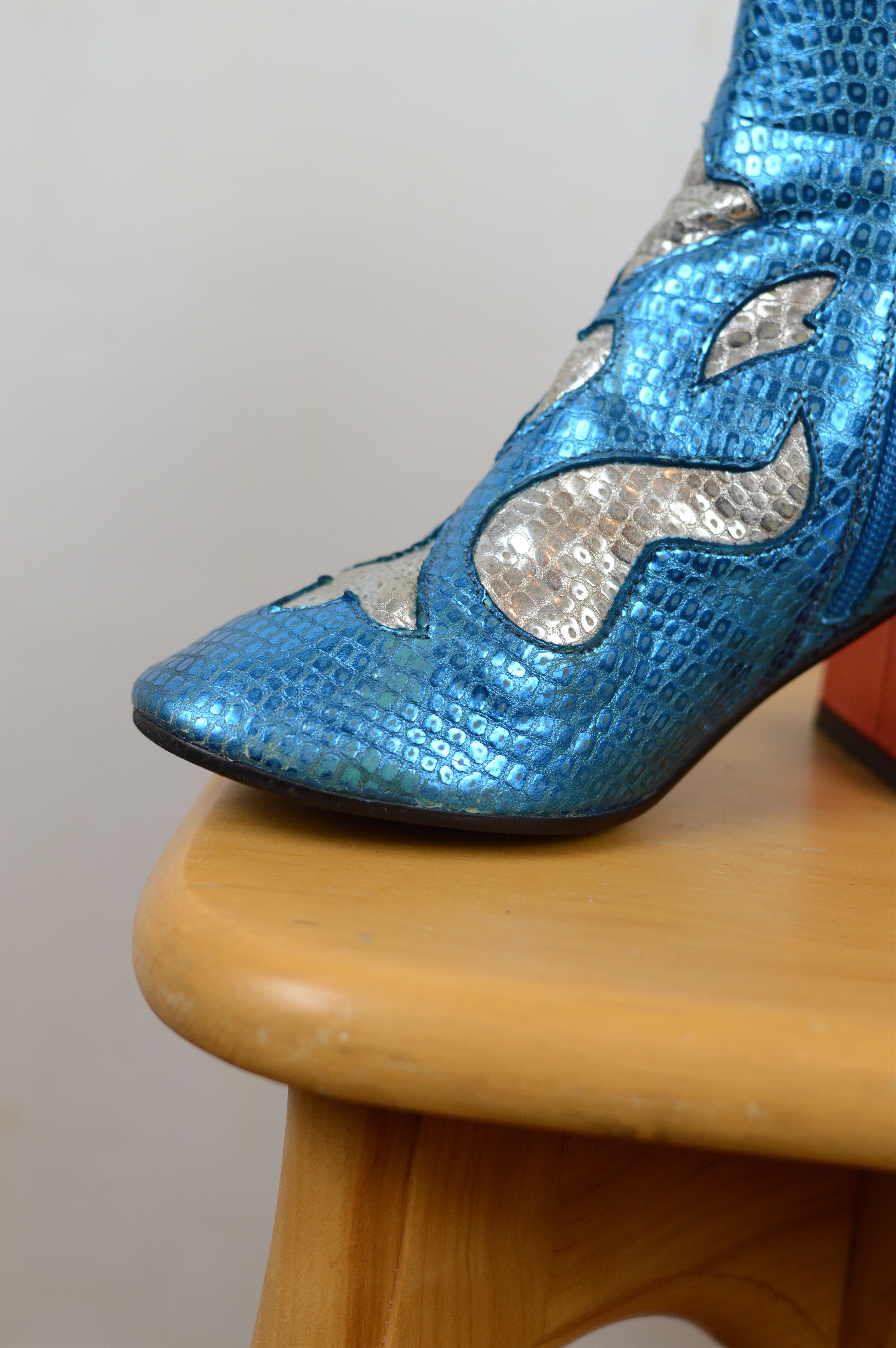 Maison Margiela MM6 Maison Martin Margiela Snakeskin Leather Ankle Boots Size US 5.5 / IT 35.5 - 7 Thumbnail