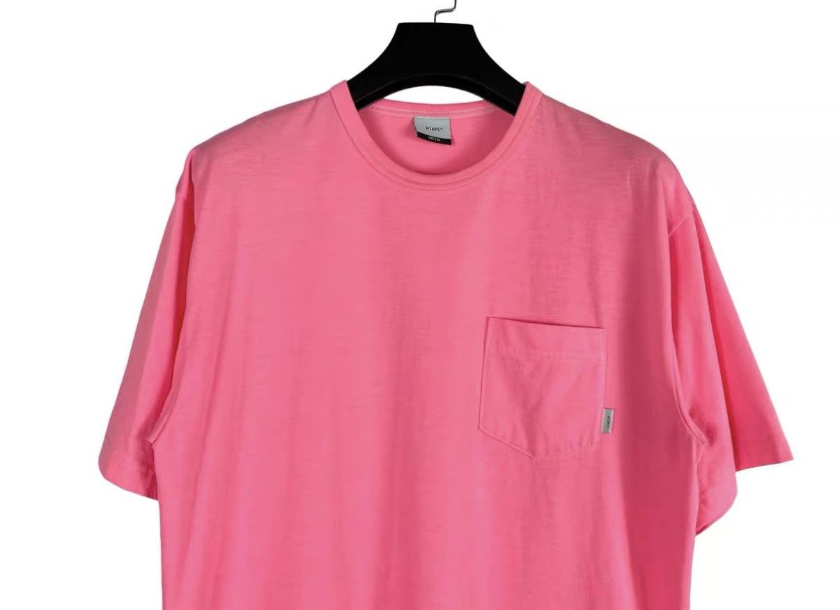Wtaps WTAPS Small Logo Pink Pocket Tee with Outer Label J31 Size US M / EU 48-50 / 2 - 3 Thumbnail