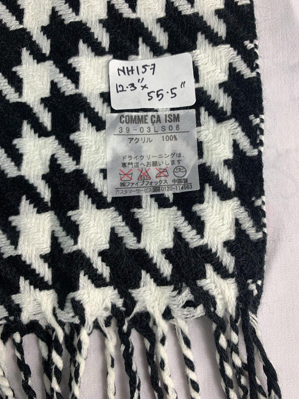 Comme Ca Ism Comme Ca Isme Houndstooth Scarf / Muffler / Neckwear Size ONE SIZE - 7 Thumbnail