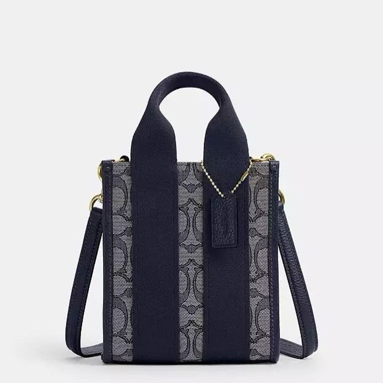 Coach NWT Coach Smith Mini Tote Bag CCL75 Gold/Navy/Midnight Navy Size ONE SIZE - 6 Thumbnail