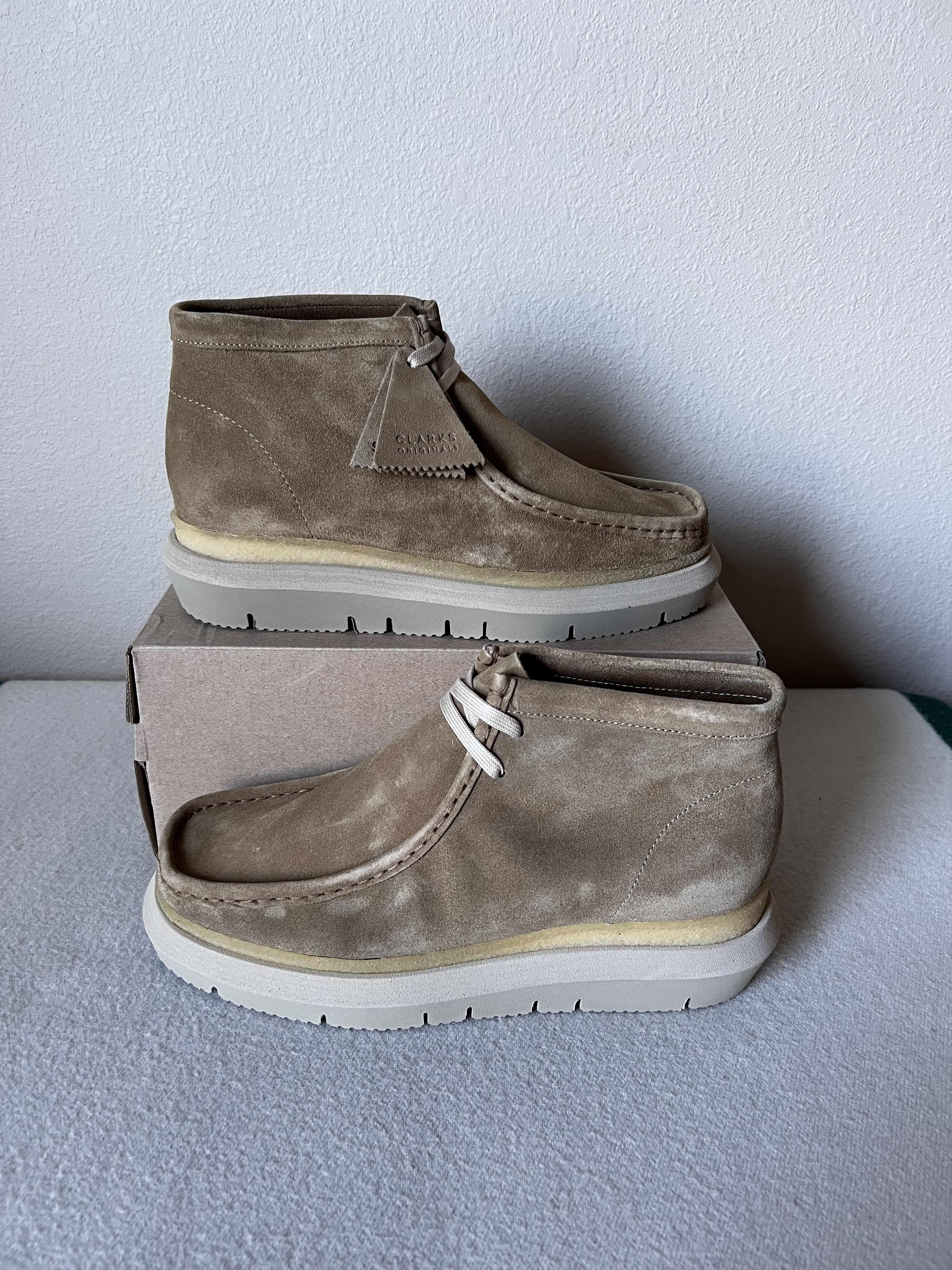 Clarks × Sacai Sacai Clarks Wallabee Hybrid in Maple | Grailed
