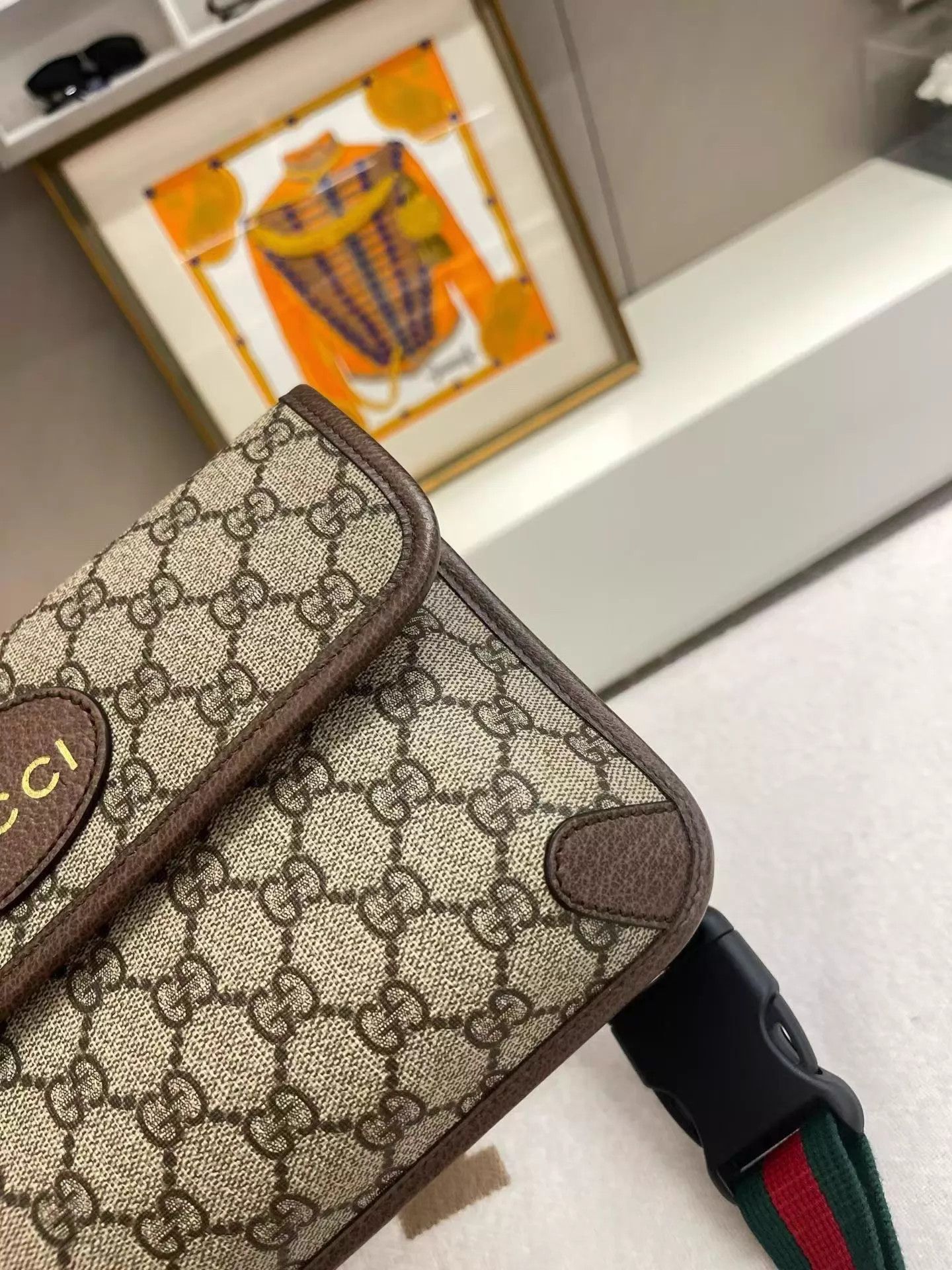 Gucci Gucci Tiger Monogram Waistpack Web Strap 027 AK689 Size ONE SIZE - 2 Thumbnail