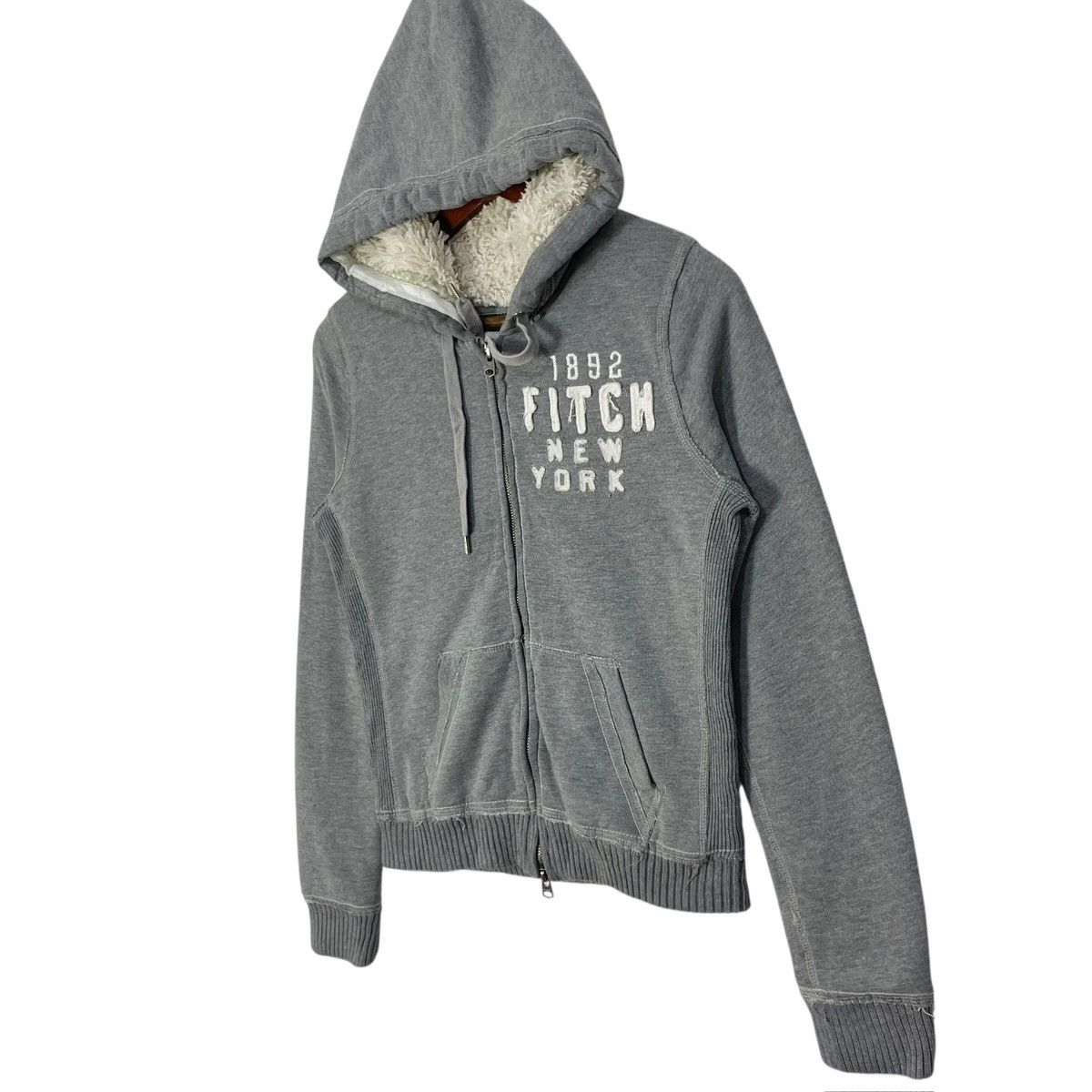 Abercrombie & Fitch Vintage Abercrombie Faux Fur Patchwork Hoodie - Size S Size US S / EU 44-46 / 1 - 3 Thumbnail