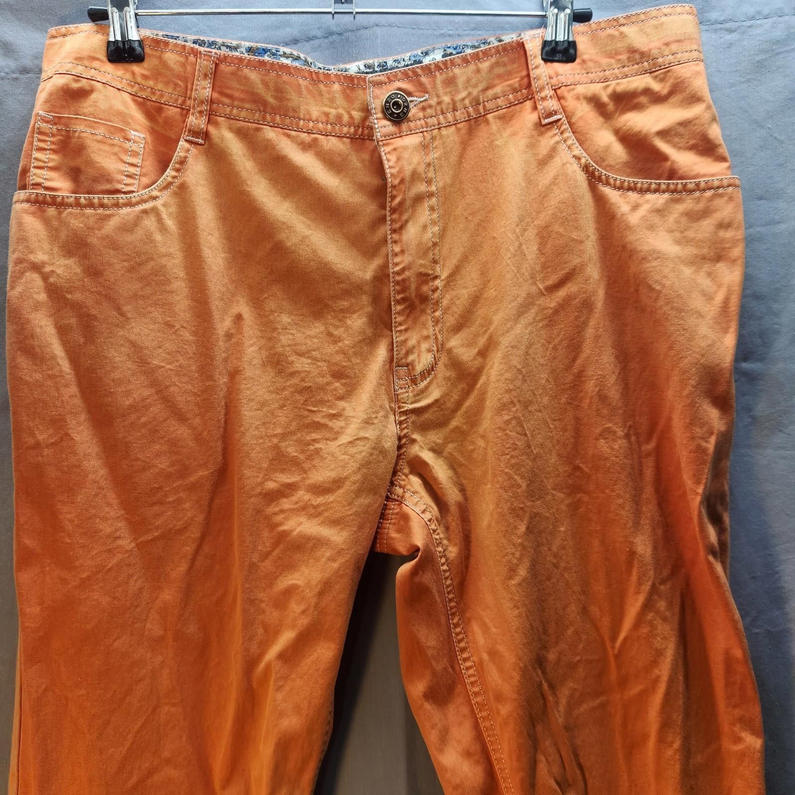 Good Enough Enzo Denim Orange Pants Size 36 Size US 36 / EU 52 - 3 Thumbnail