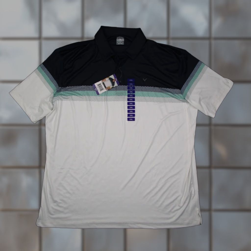 Callaway Callaway Polo Shirt Mens 2XL White Opti Dri Wicking Performance Travel Golf Size US XXL / EU 58 / 5 - 1 Thumbnail