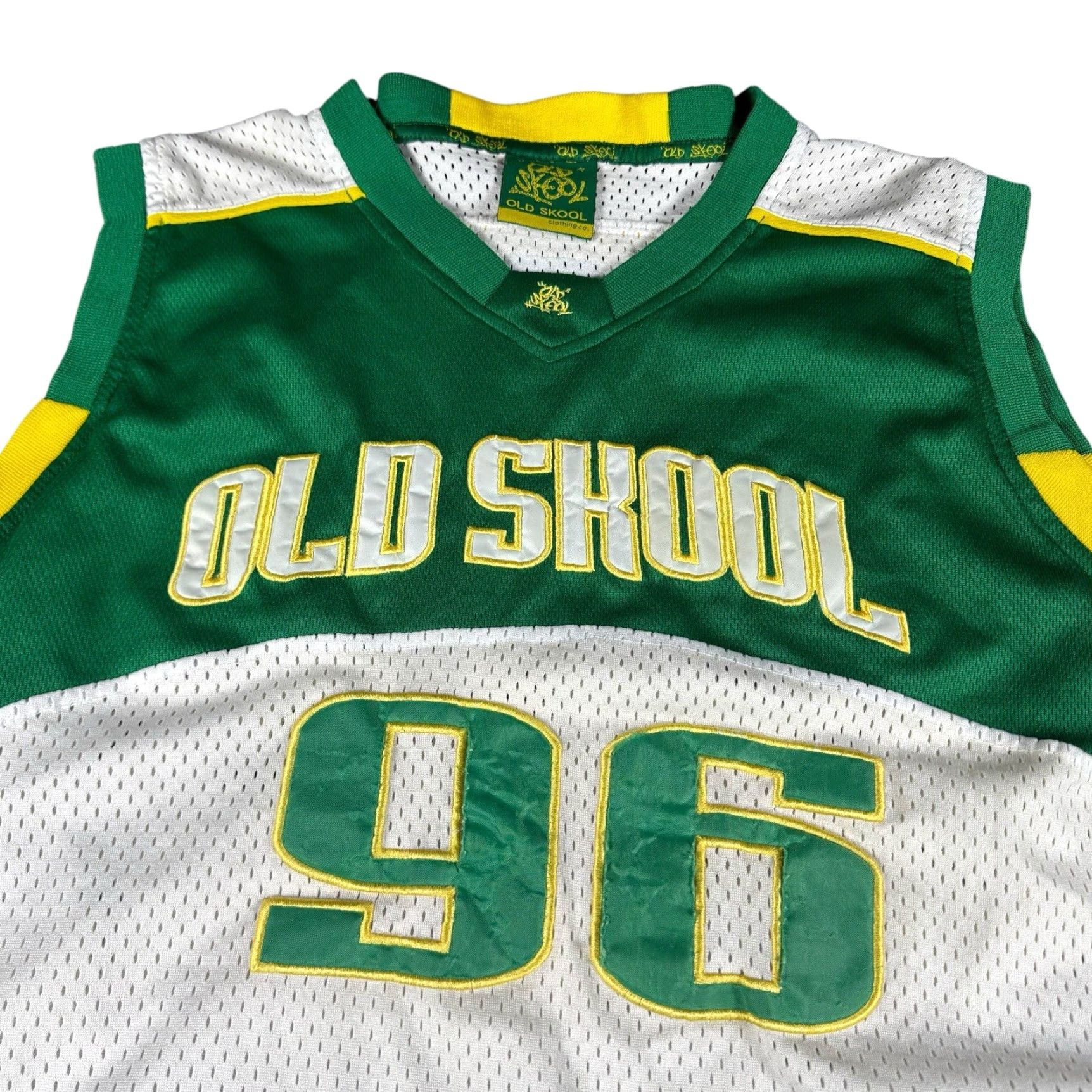 Vintage VINTAGE Old Skool 96 Basketball Jersey Men's XL Seattle Supersonics Oakland A's Shirt Adult XL Green Embroidered 50 in Chest Sports Baseball Mens Size US XL / EU 56 / 4 - 3 Thumbnail
