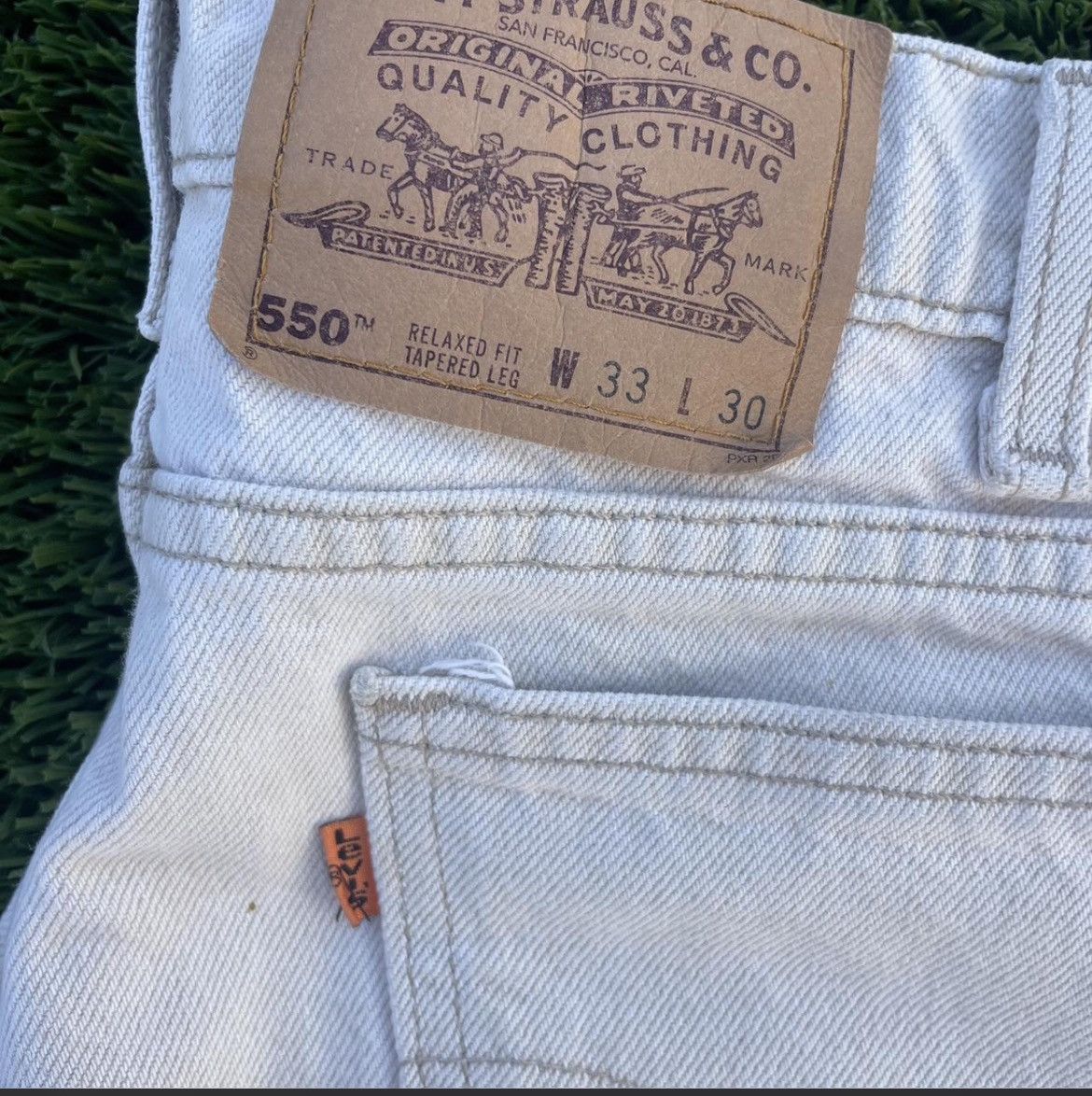 Levi's Vintage Clothing 90s Levis 550 Orange Tab Size US 33 - 1 Thumbnail