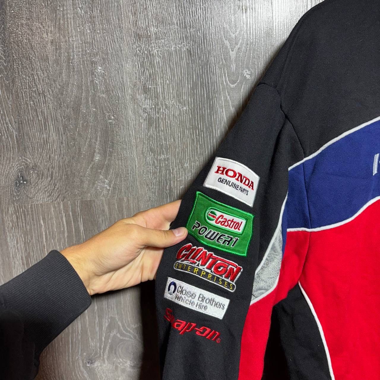 Honda Vintage Honda F1 Racing Zip Hoodie Jacket Rare Jacket Size US XL / EU 56 / 4 - 3 Thumbnail