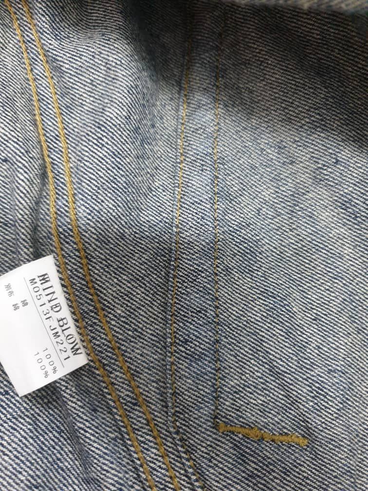 Japanese Brand Mind Blow Japan brand blue raw denim jacket Size US M / EU 48-50 / 2 - 3 Thumbnail