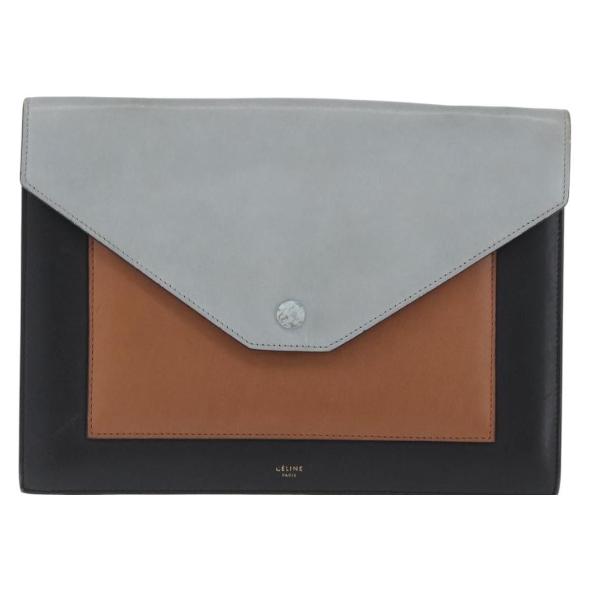 Celine Celine Pocket Envelope Shoulder Bag Leather Size ONE SIZE - 1 Thumbnail