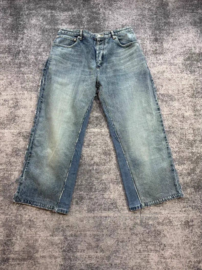 Balenciaga Balenciaga size M Denim Sweatpants - Patchwork with Denim Size US 27 - 1 Thumbnail