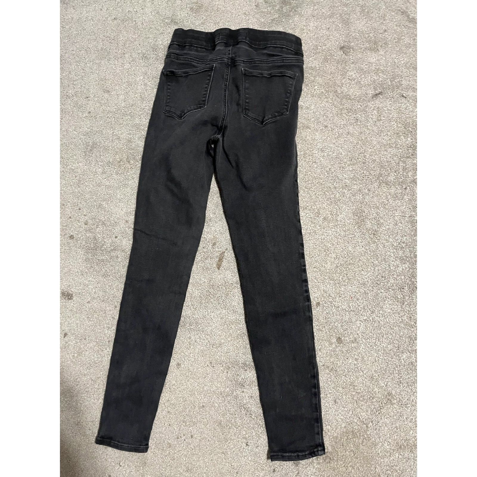 Old Navy OLD NAVY Women's Skinny Jeans ROCKSTAR JEGGINGS Sz 8 Long Black Denim Stretch Elastic Waist 29 in Inseam Regular Rise Size 30" / US 8 / IT 44 - 3 Thumbnail