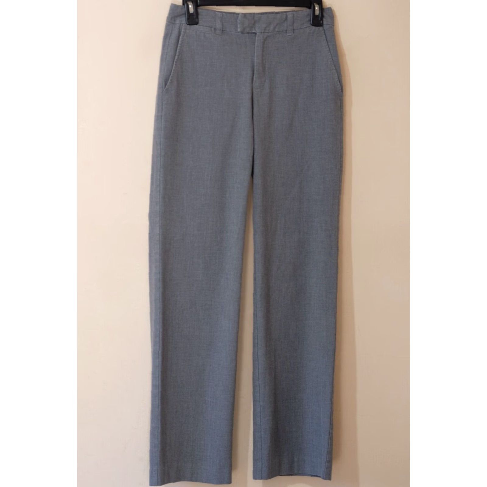 Old Navy Old Navy At Waist Esssential Stretch Straight Grey Dress Pants Women's 2 #H5-22 Size 26" / US 2 / IT 38 - 2 Thumbnail