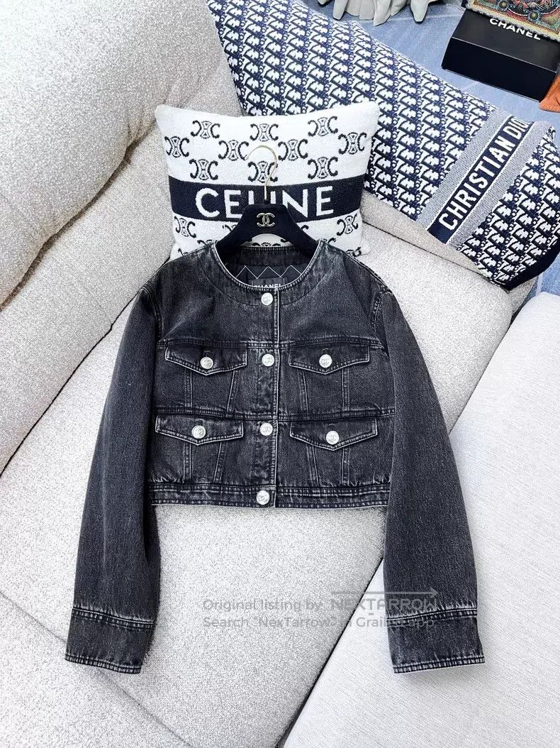 Chanel Chanel Denim cotton short jacket Size XS / US 0-2 / IT 36-38 - 2 Thumbnail
