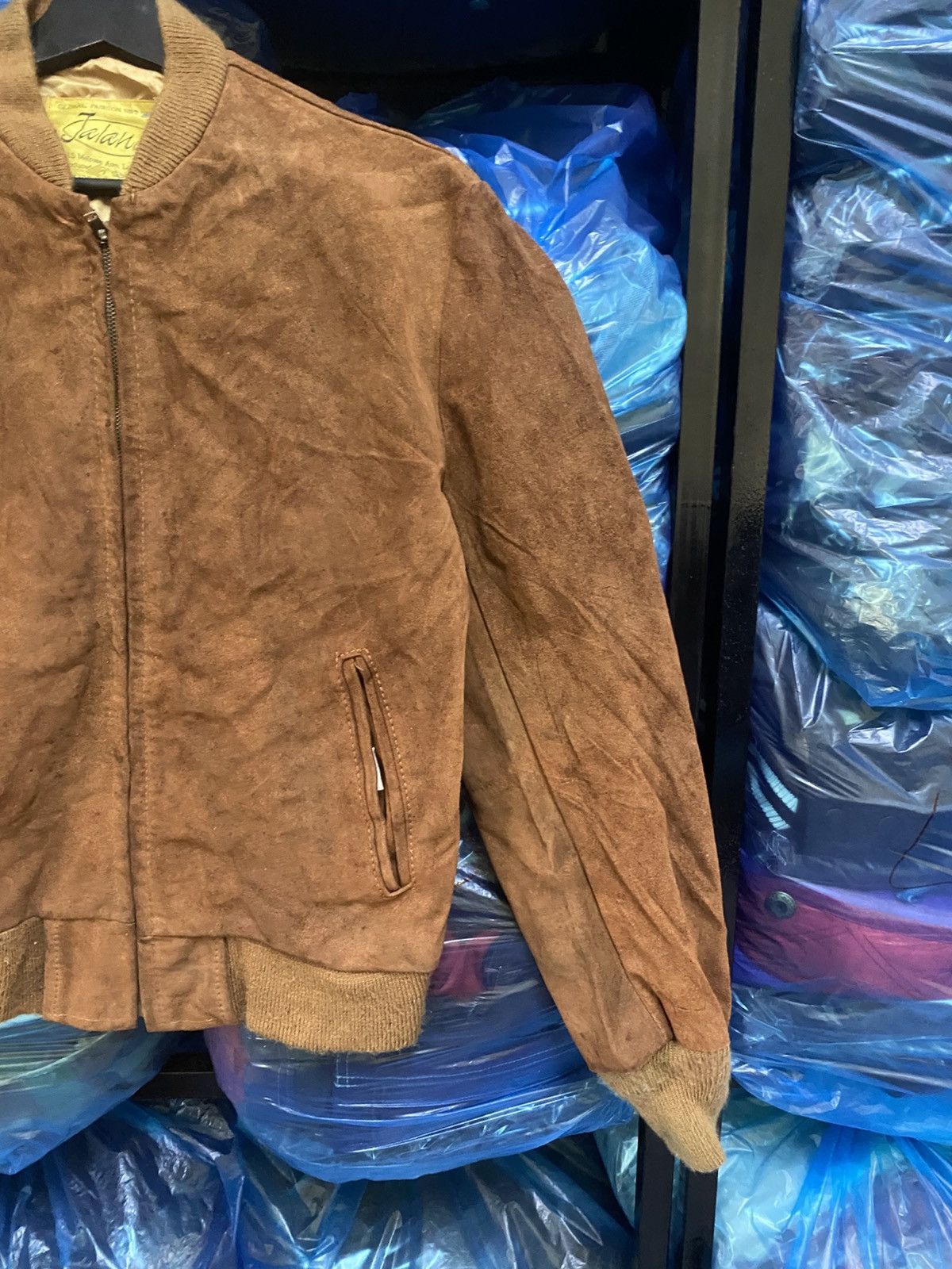 Schott Vintage Jalana Brown Suede Bomber Jacket USA by Schott Bros Size US S / EU 44-46 / 1 - 4 Thumbnail
