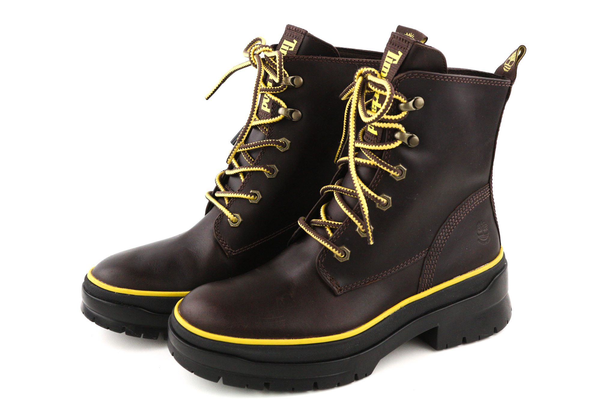Timberland A2D6W-A5019 EU38/38.5 Brown Leather Lace Shoes 81506 Size US 7 / IT 37 - 4 Thumbnail