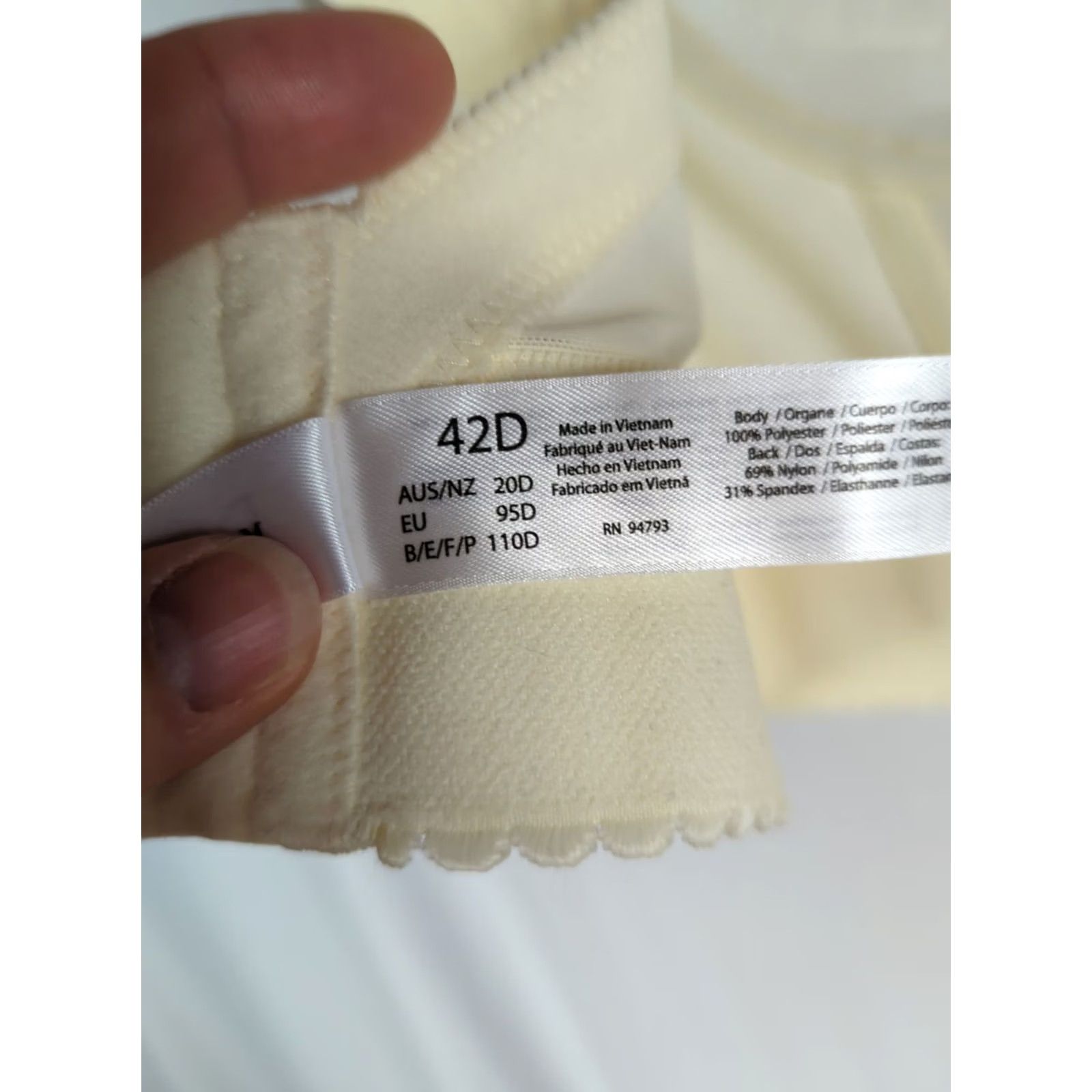 Vintage Dominique Noemi Bustier Womens Bridal Corset Top Beig e 42D Underwired Lace High Support Vintage No Size ONE SIZE - 7 Thumbnail