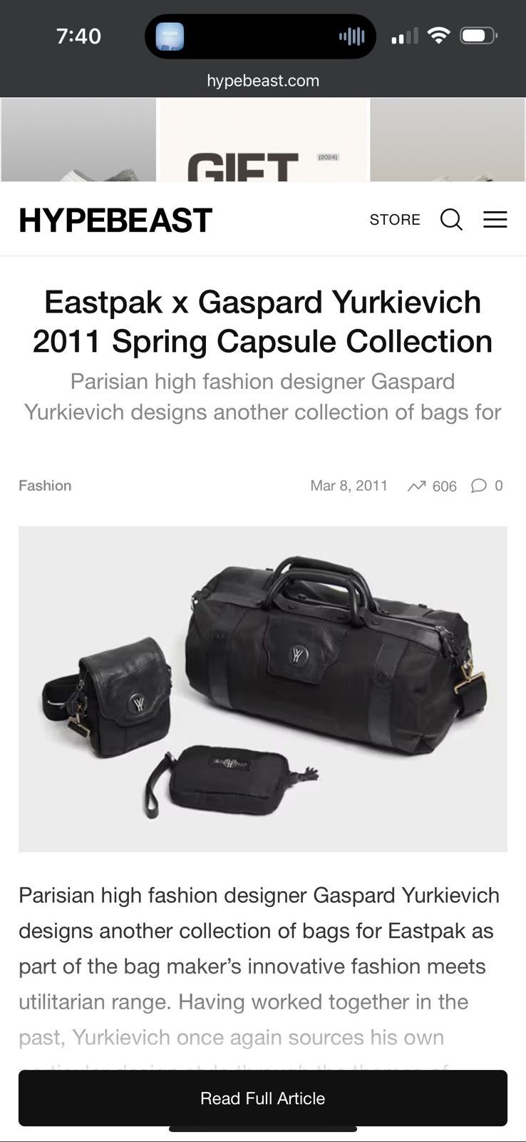 Eastpak × Gaspard Yurkievich EASTPAK x Gaspard Yurkievich 2011 Spring Capsule Collection Size ONE SIZE - 10 Thumbnail