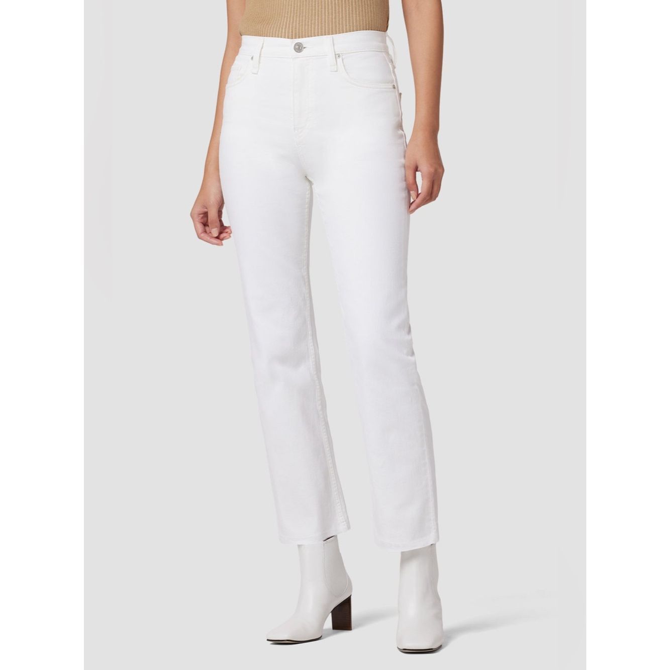 Hudson HUDSON Remi High-Rise Straight Ankle JeansNWT | White | Si Size 27" / US 4 / IT 40 - 1 Thumbnail