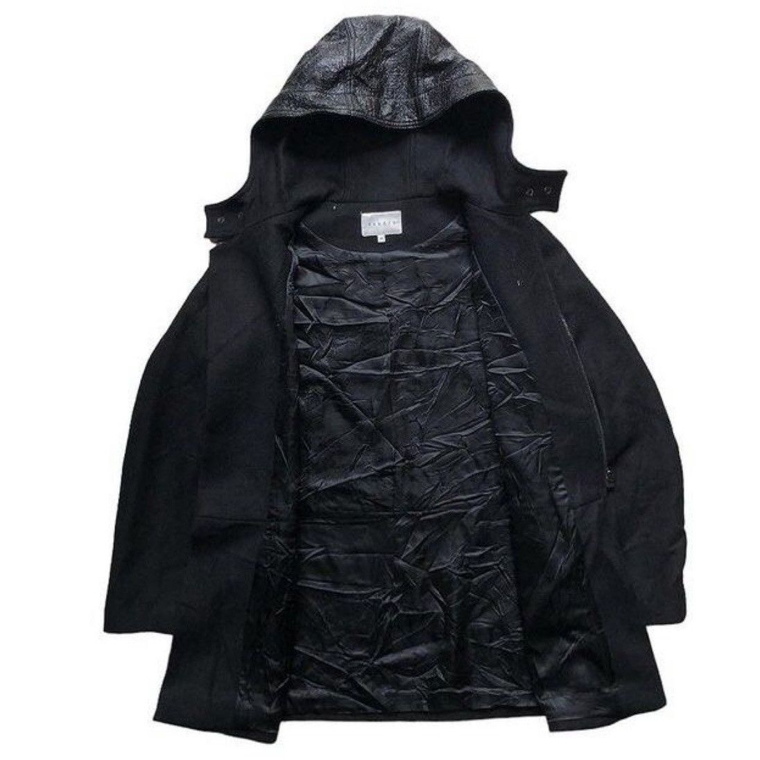 Sandro Sandro Leather Wol Jacket Parka Size M / US 6-8 / IT 42-44 - 3 Thumbnail