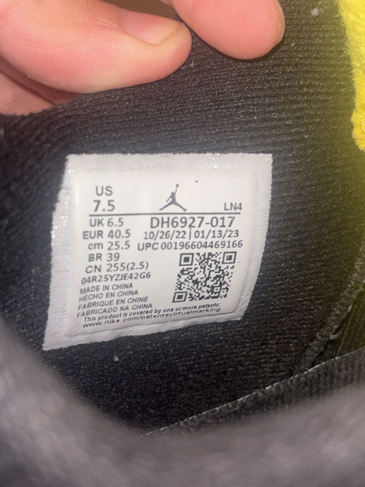 Jordan Brand Air Jordan 4 Retro Yellow Thunder Size US 7.5 / EU 40-41 - 6 Thumbnail