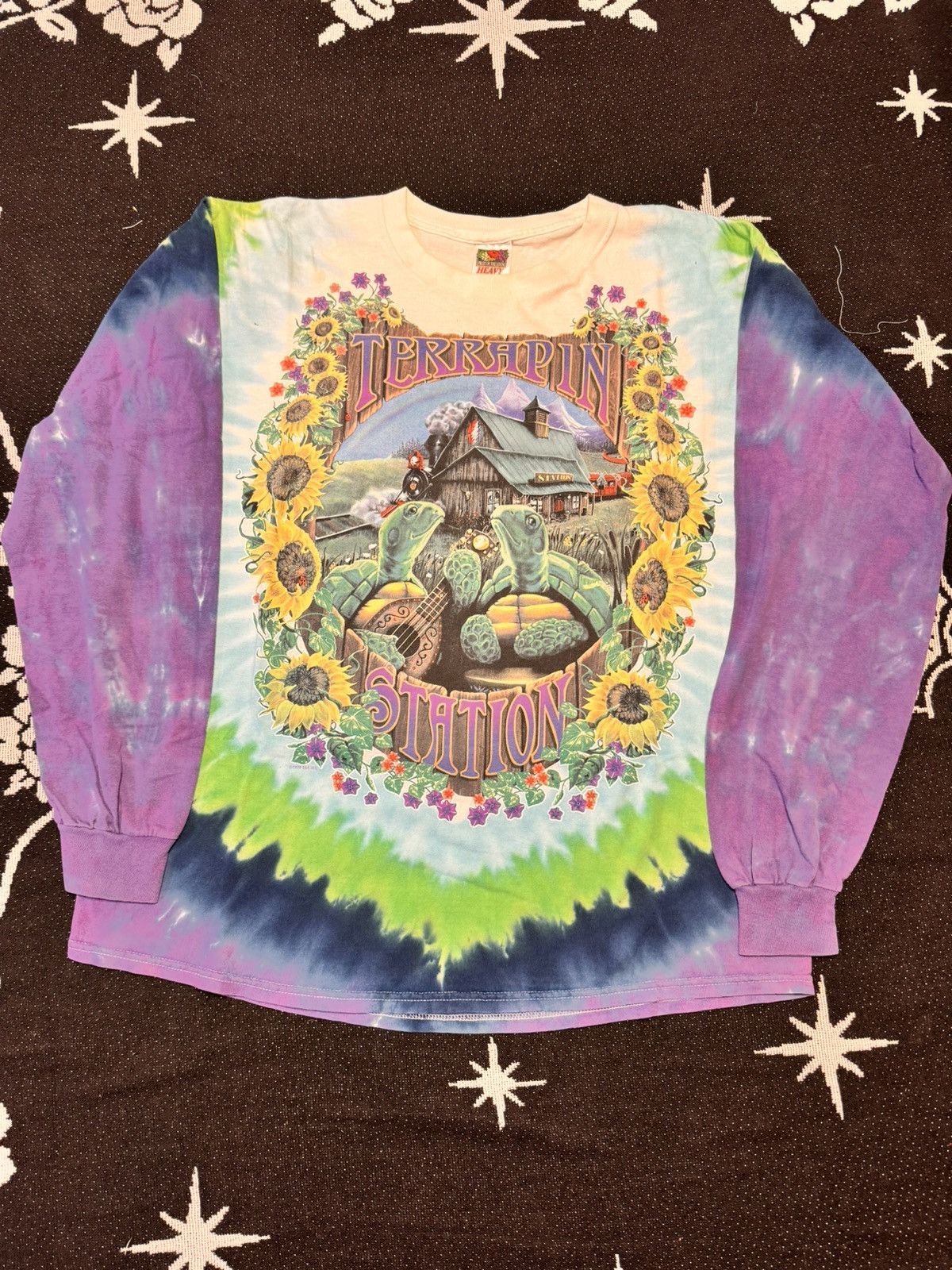 image of Fruit Of The Loom x Grateful Dead Terrapin Station in White, Men's (Size XL)
