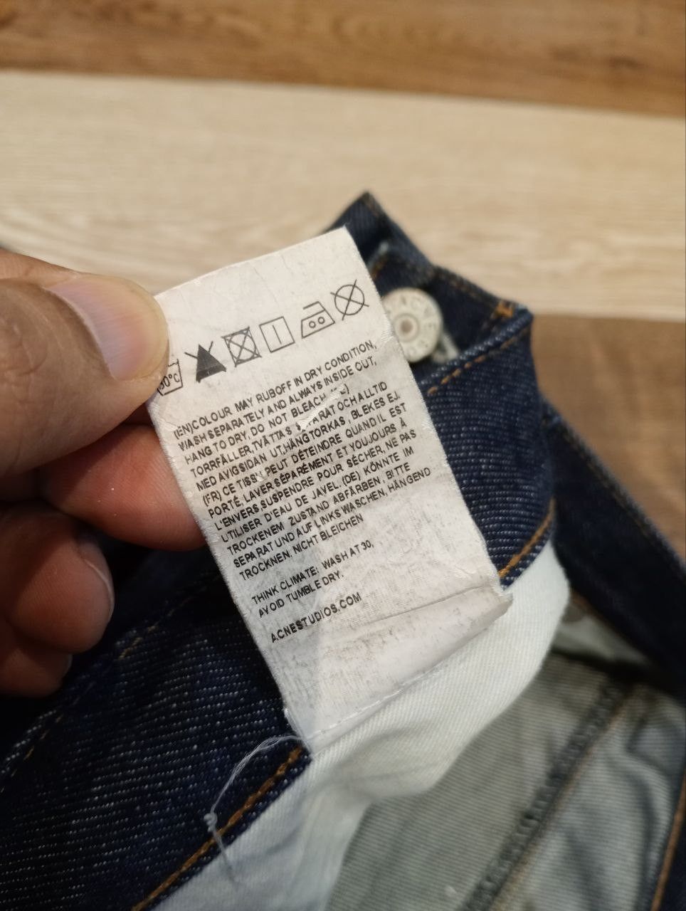 Acne Studios ACNE STUDIOS MAX NEW RAW INDIGO DENIM PANTS Size US 30 / EU 46 - 11 Thumbnail