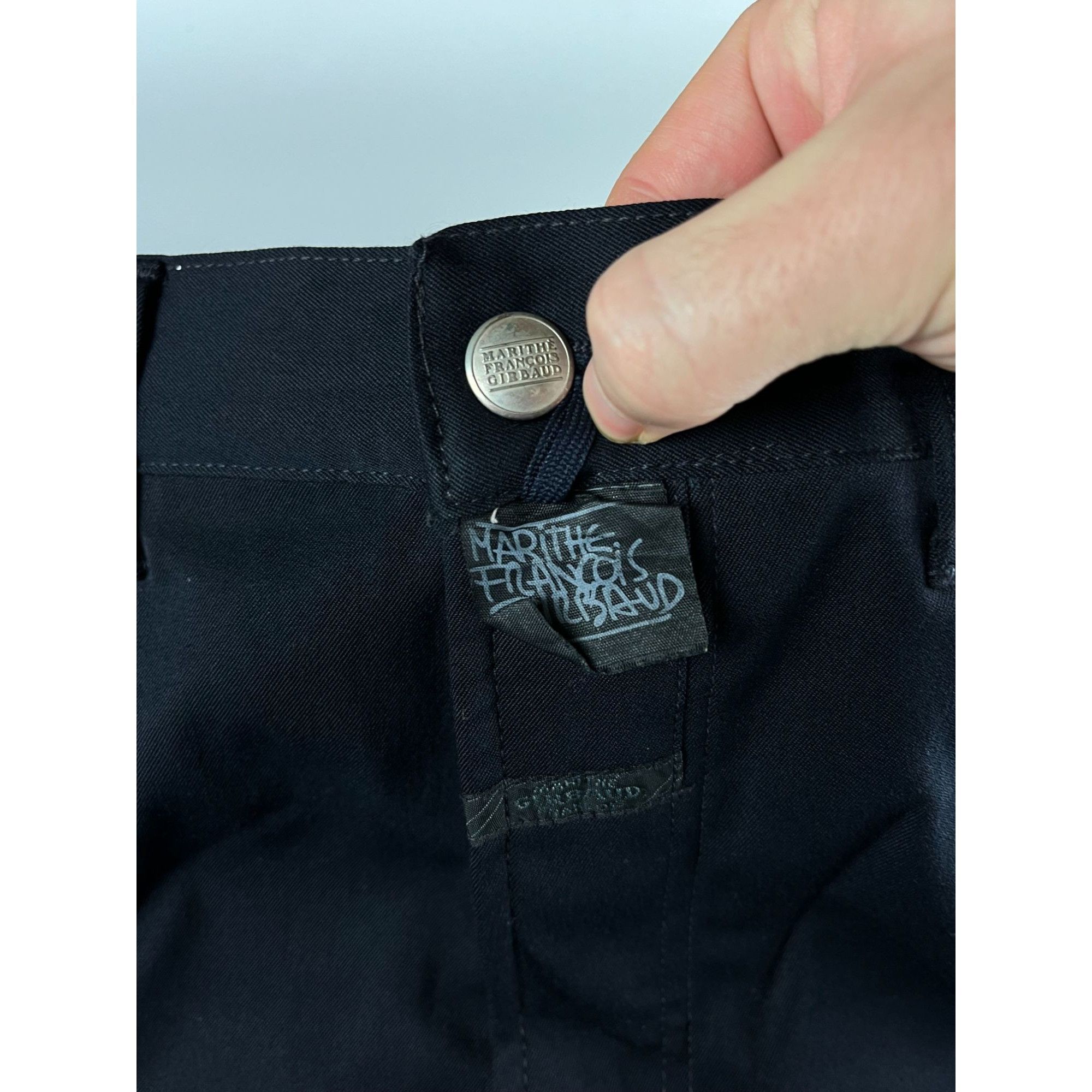 Designer × Marithe + Francois Girbaud Marithe Francois Girbaud Mens Black Stone Washed Pants Made Size US 34 / EU 50 - 6 Thumbnail