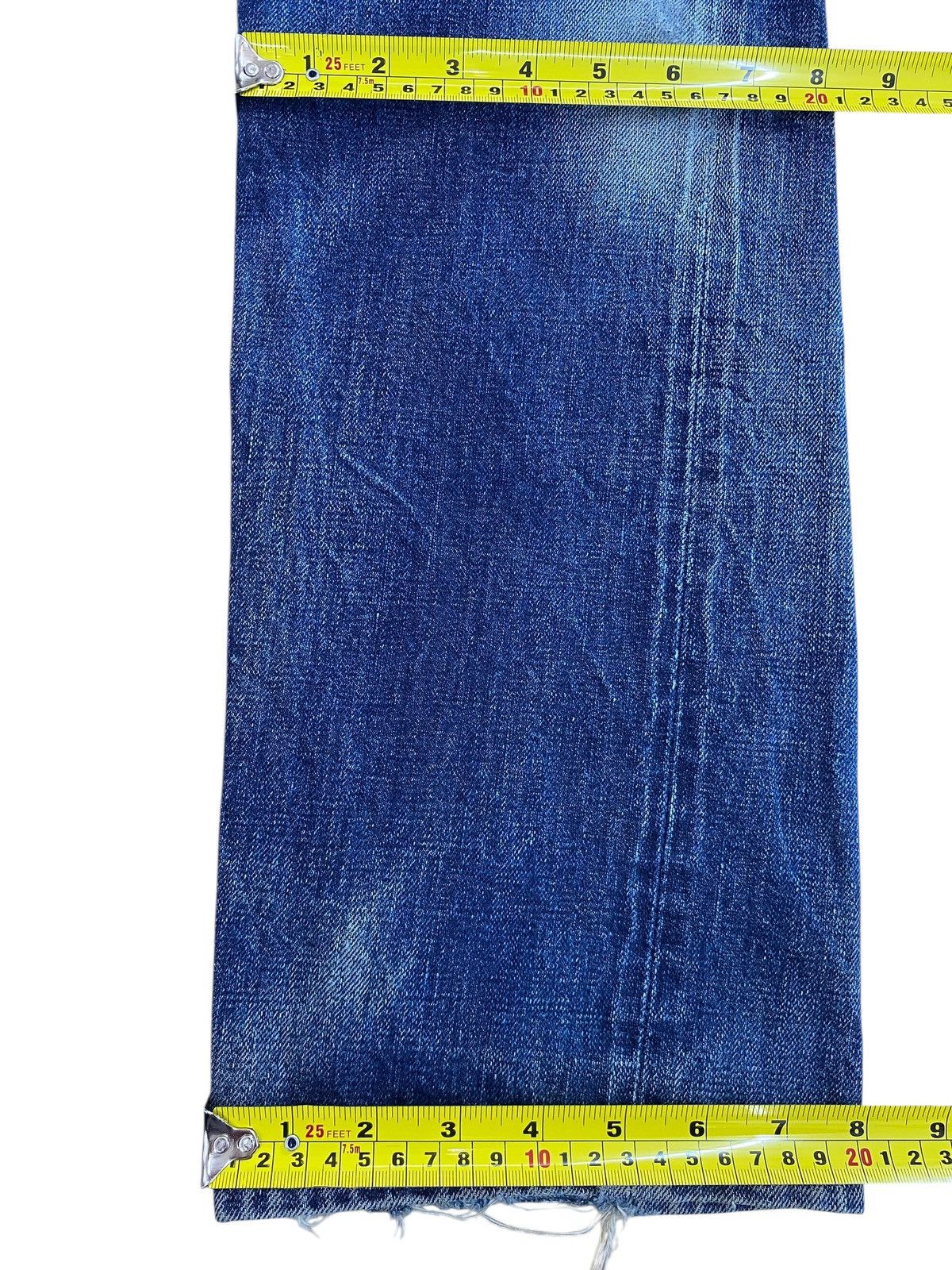 Denime Denime X Selvage Mud Wash Whiskered Style Straight Leg Jeans Size US 28 / EU 44 - 9 Thumbnail