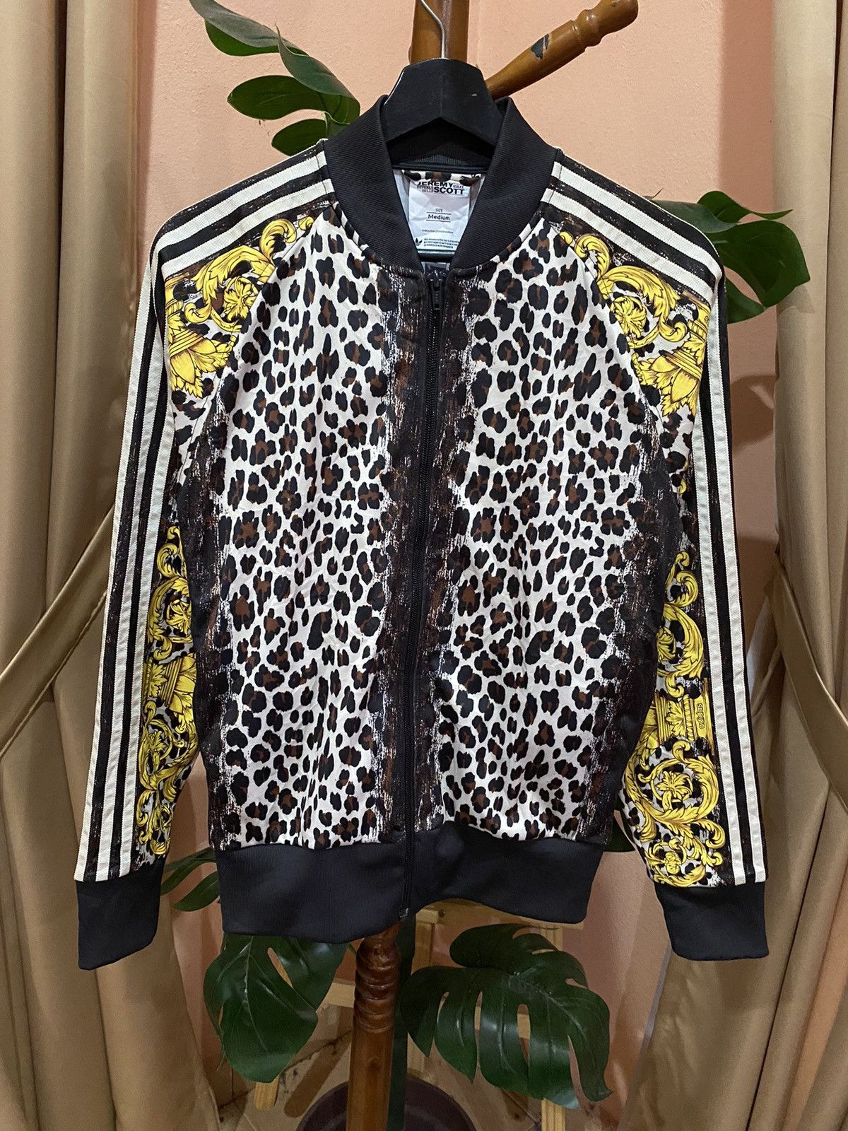 Adidas × Jeremy Scott Adidas Jeremy Scott Leopard Print Baroque Jacket - Unisex Size US S / EU 44-46 / 1 - 2 Thumbnail