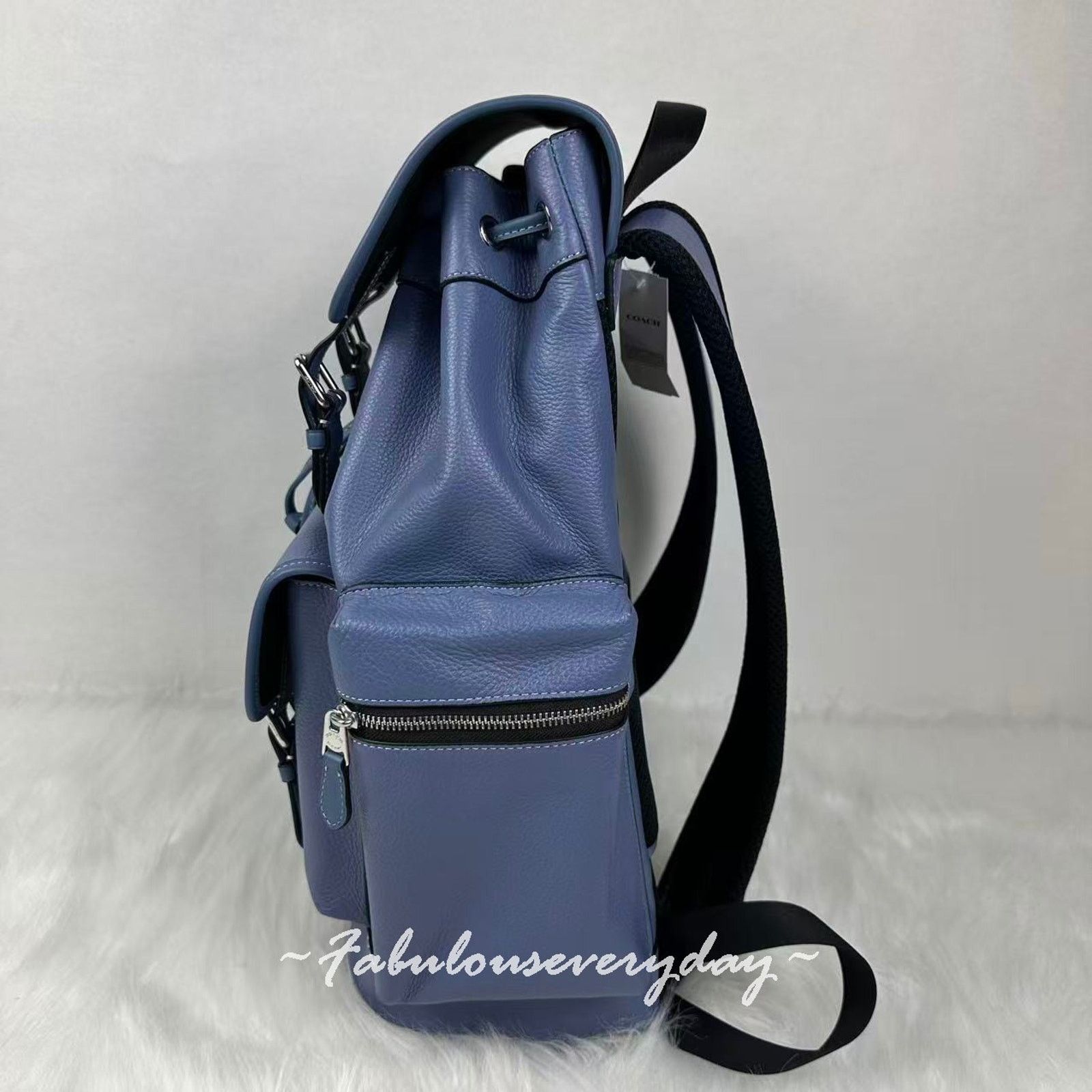 Coach Coach Men's Sprint Backpack Leather/Silver/Light Denim CBI11 Size ONE SIZE - 2 Thumbnail
