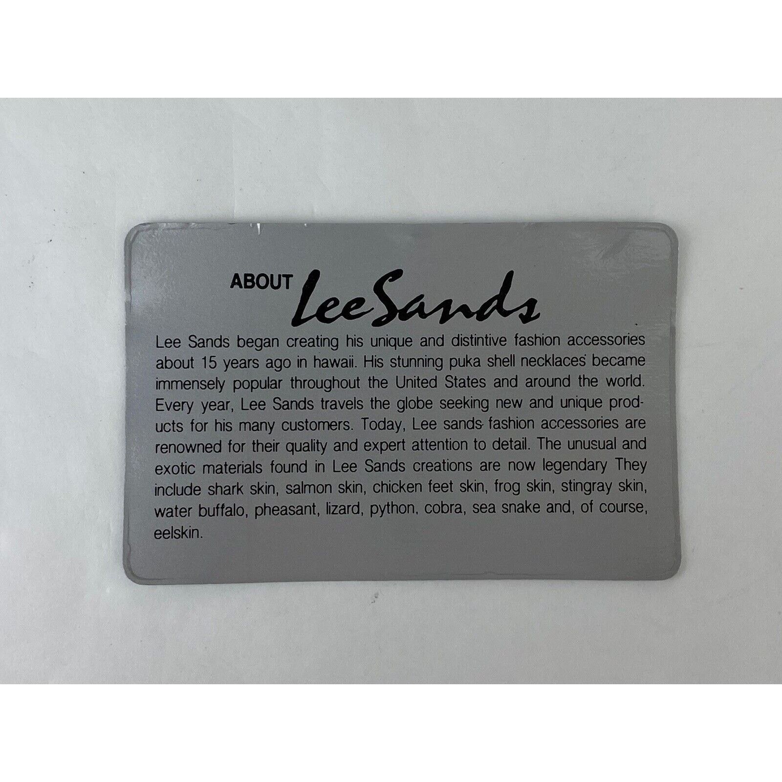 Other VTG Lee Sands Grey Eel Skin Leather Zip Clutch Wallet Strap Size ONE SIZE - 15 Thumbnail