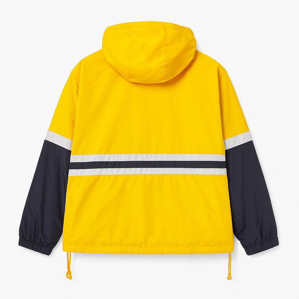 Vintage First Down Ocean Marina Sailing Jacket Yellow Nav Reflective Size US L / EU 52-54 / 3 - 2 Thumbnail