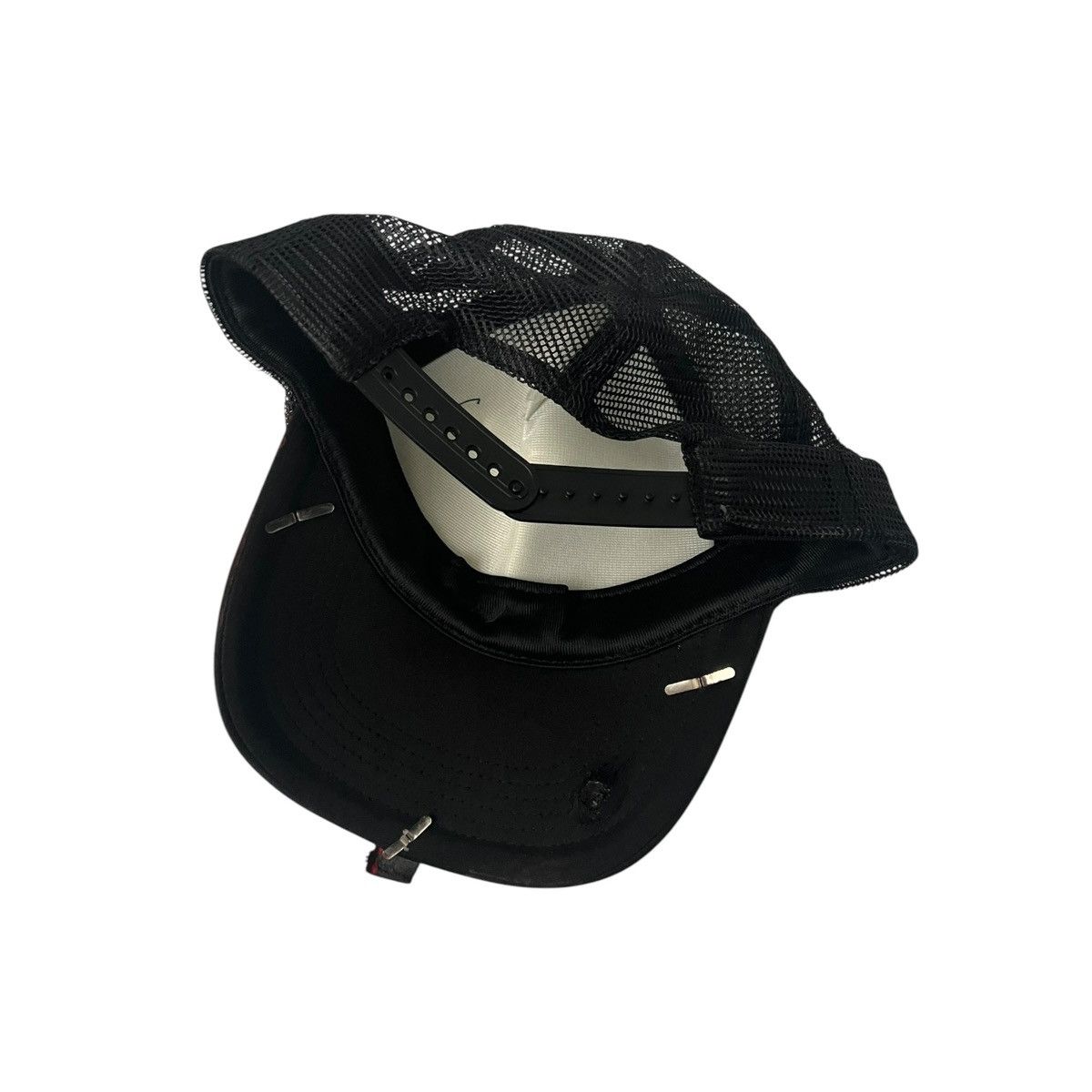 Japanese Brand Leather cross patchwork hat Size ONE SIZE - 3 Thumbnail