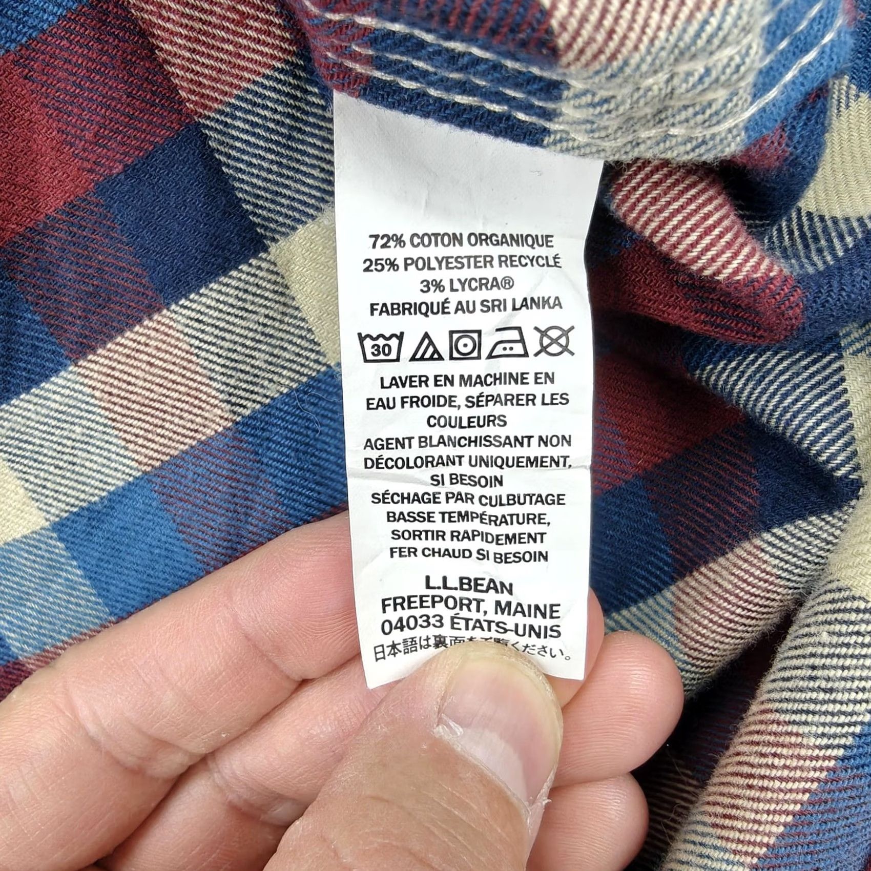Vintage VINTAGE LL Bean Shirt Mens XL Tall Red Blue Plaid Traditional Fit Flannel Button Down Size US XL / EU 56 / 4 - 5 Thumbnail