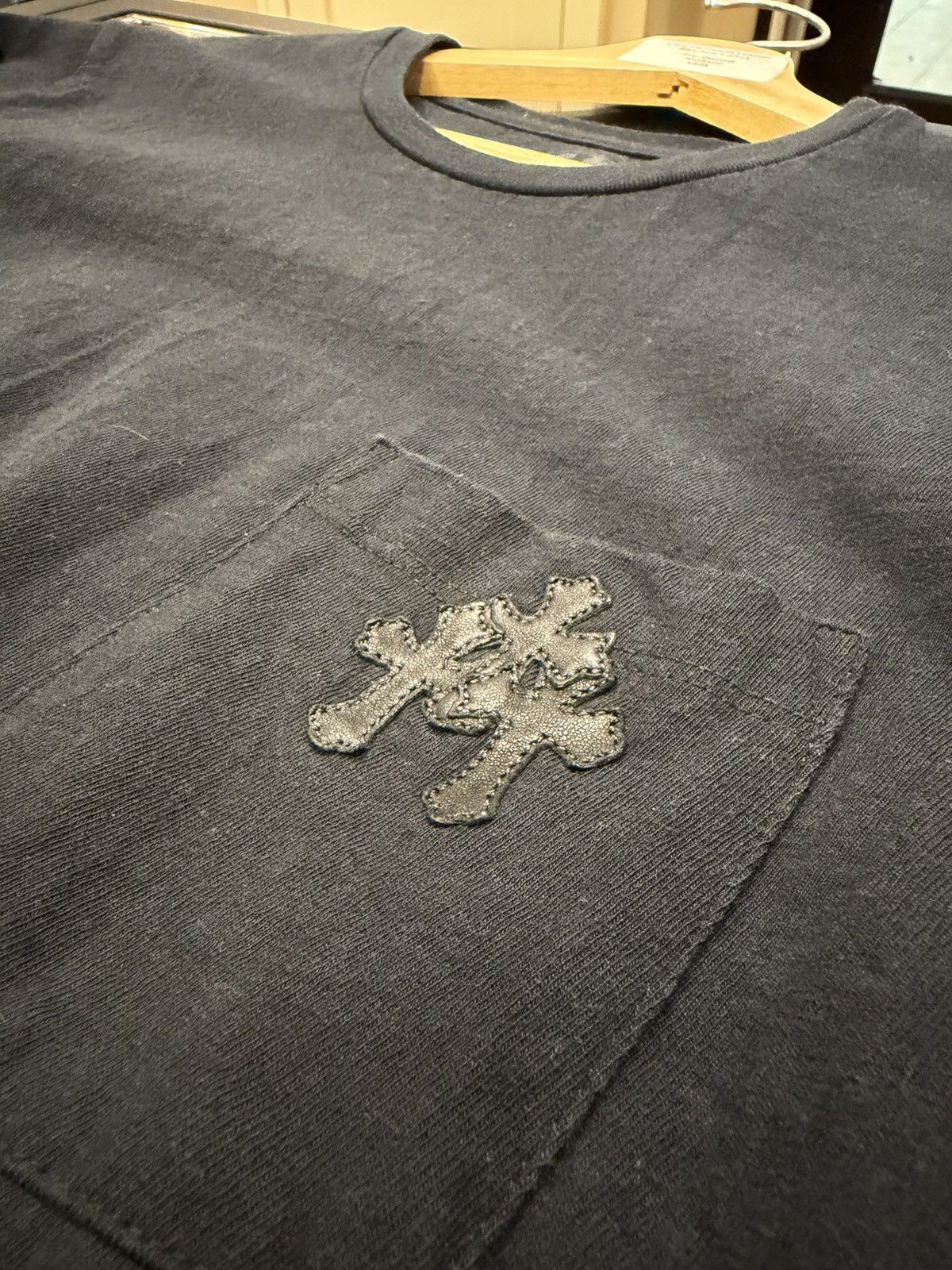 Chrome Hearts Chrome Hearts Leather Cross Patch Pocket Tee Size US M / EU 48-50 / 2 - 5 Thumbnail