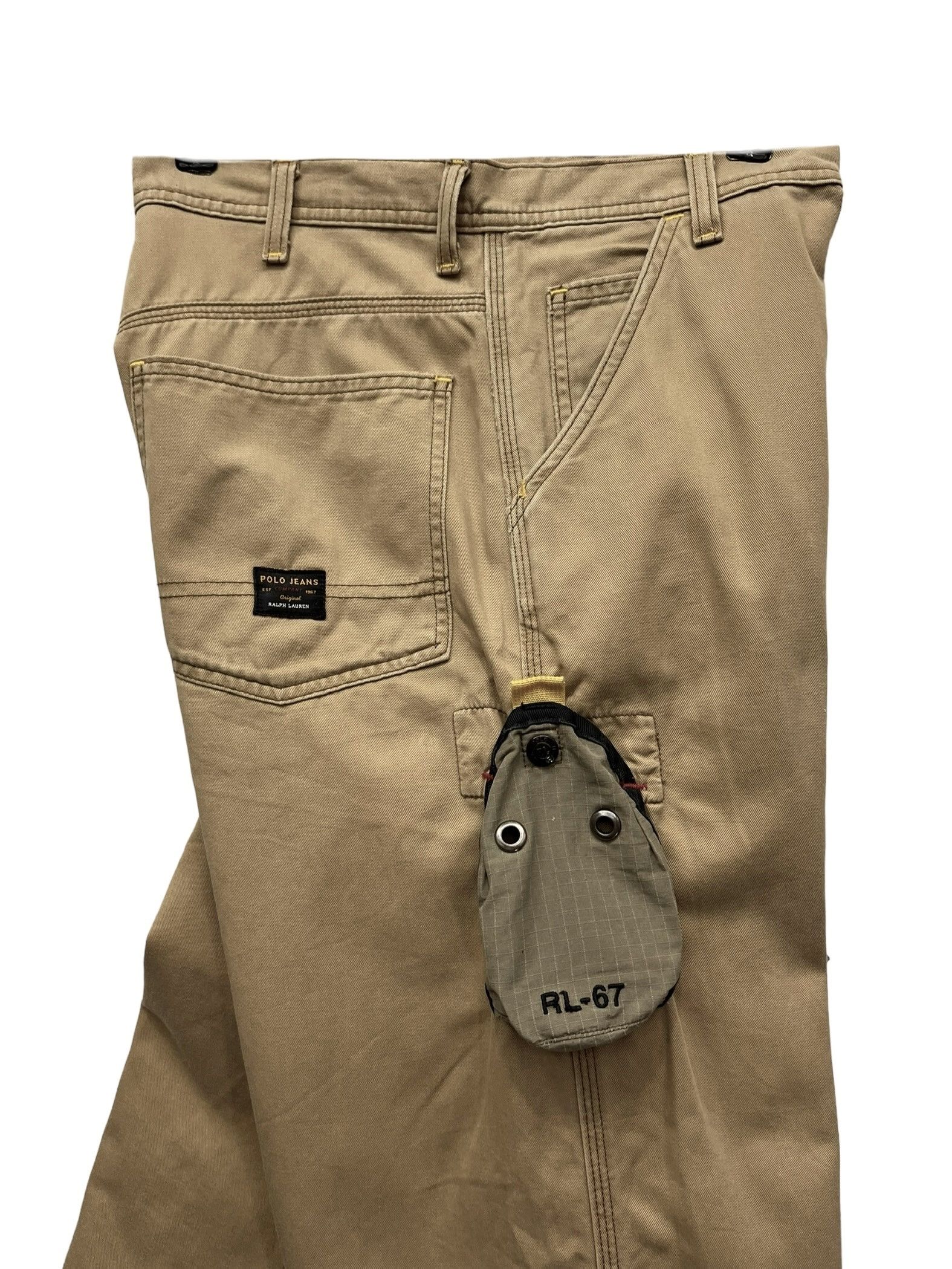 Polo Ralph Lauren 🔥Vintage Y2K RALPH LAUREN Cell Phone Carpenter Baggy Chino Size US 31 - 1 Thumbnail