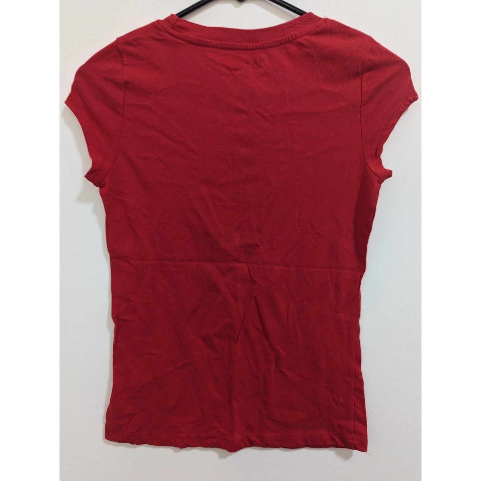 Disney Disney Mickey Mouse Red T-Shirt Womens Junior Small Short Sl Size S / US 4 / IT 40 - 5 Thumbnail