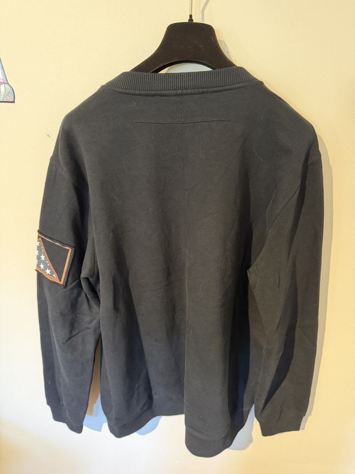 Givenchy American Flag Patch Crewneck Sweatshirt SS16 Cuban fit Size US XL / EU 56 / 4 - 2 Thumbnail